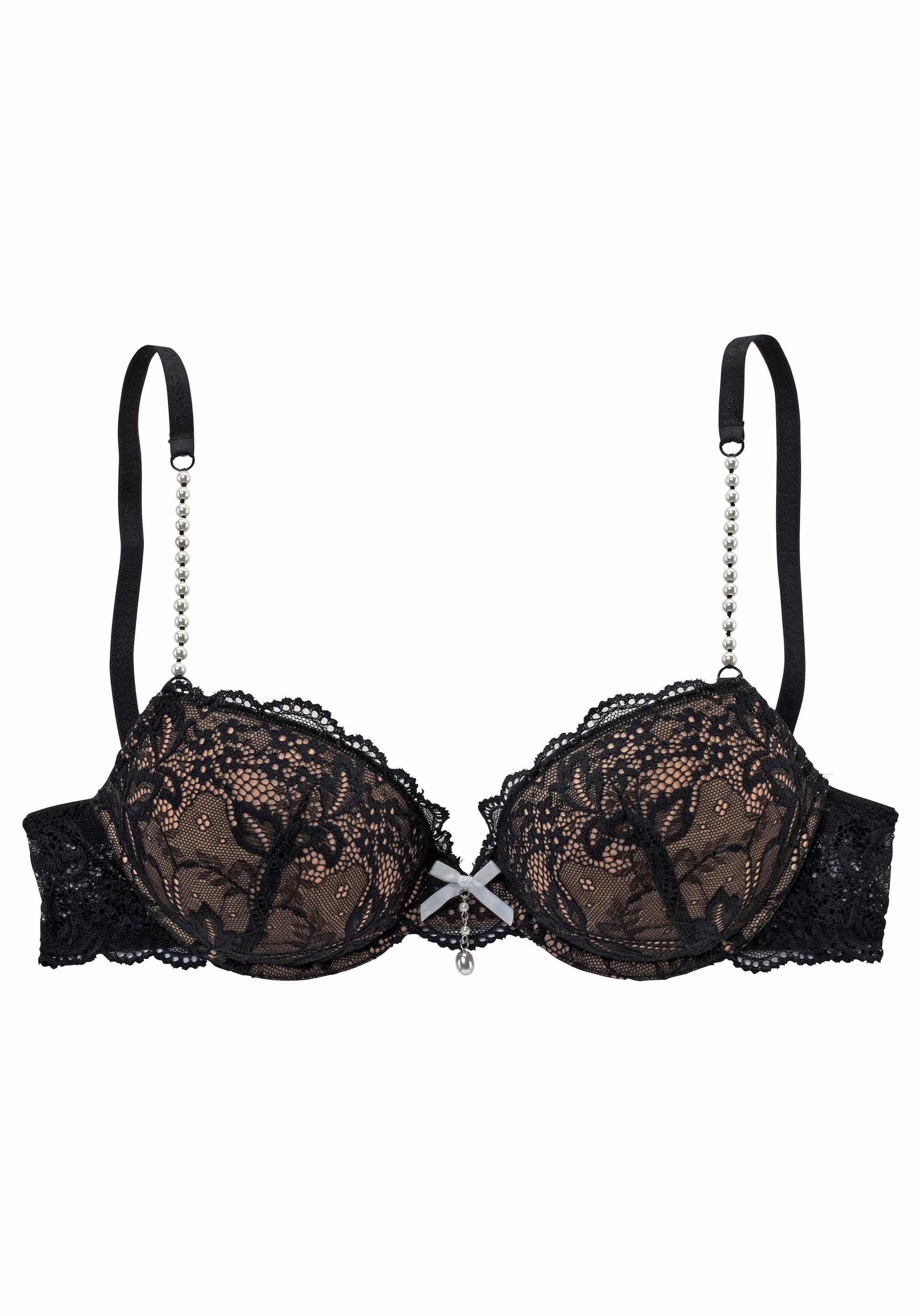 LASCANA Push-up-BH, mit femininen Perlendetails, sexy Dessous