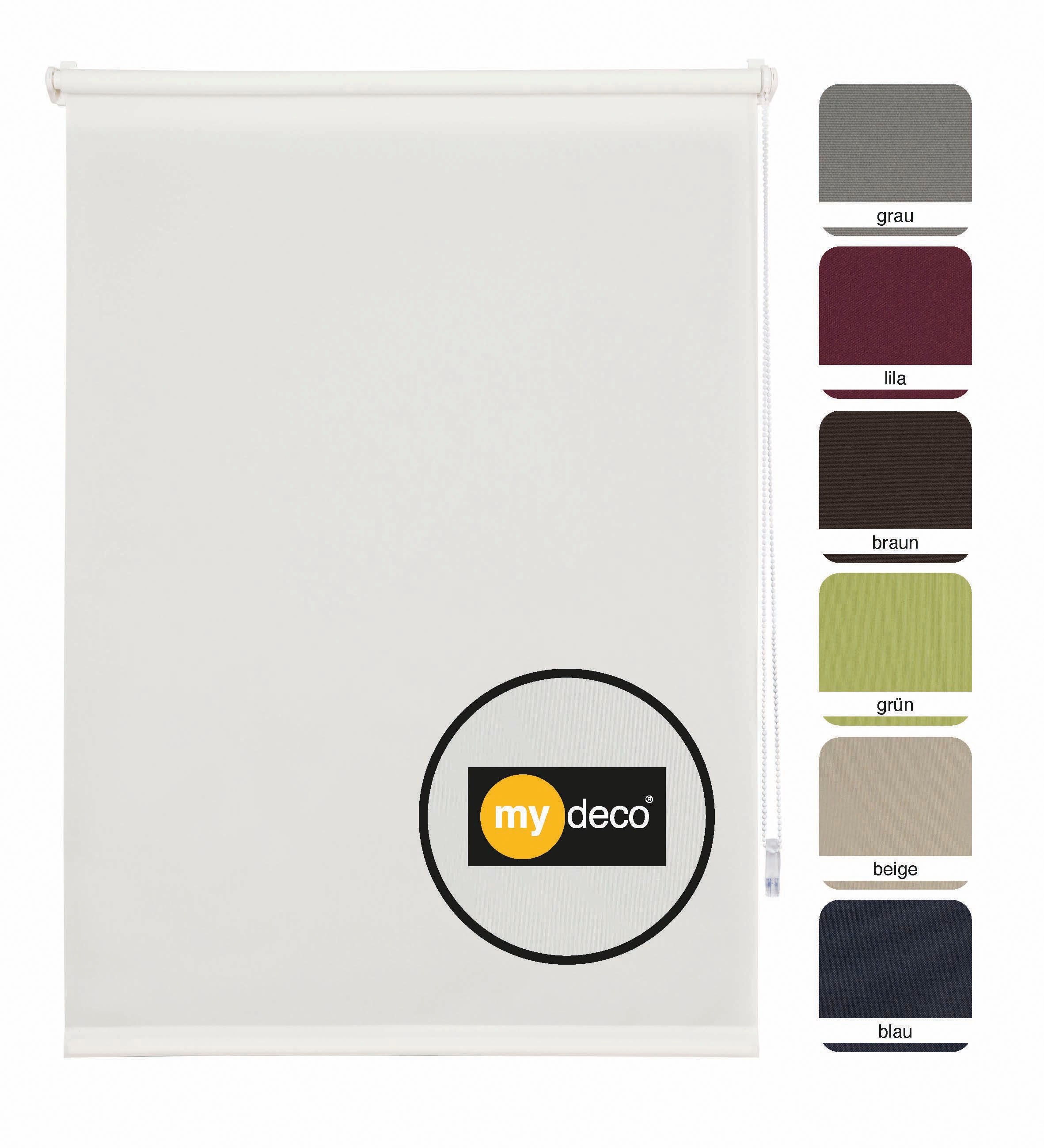 mydeco Seitenzugrollo »Win«, Lichtschutz, mit Bohren, freihängend, ab Breite 120cm