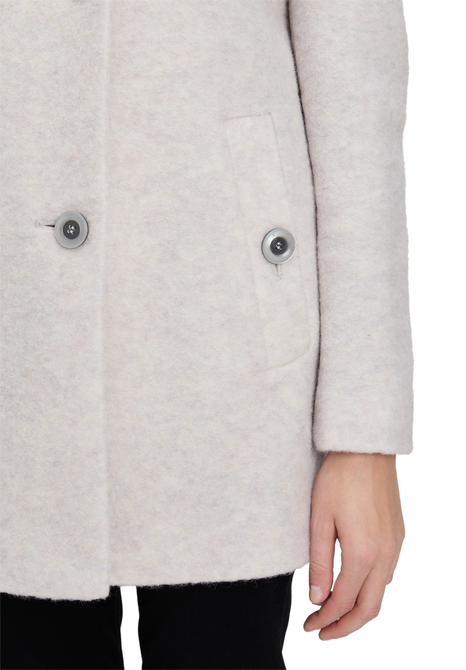 Betty Barclay Wolljacke »Wollmantel mit hohem Kragen«
