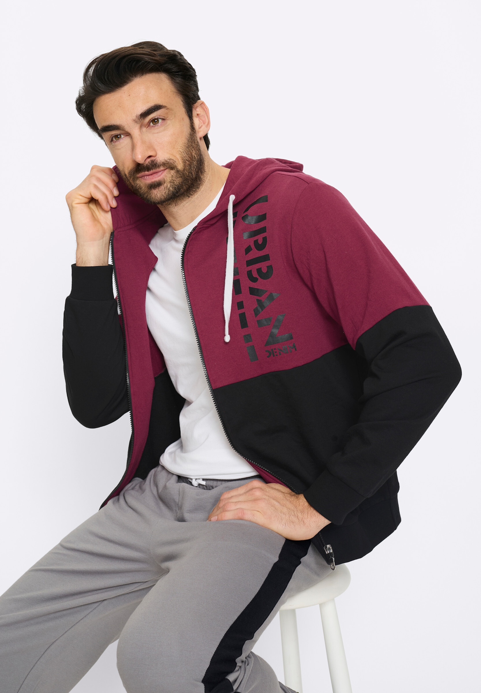 Witt Shirtjacke »Sweatshirtjacke Sweatjacke mit weitenregulierbarer Kapuze«