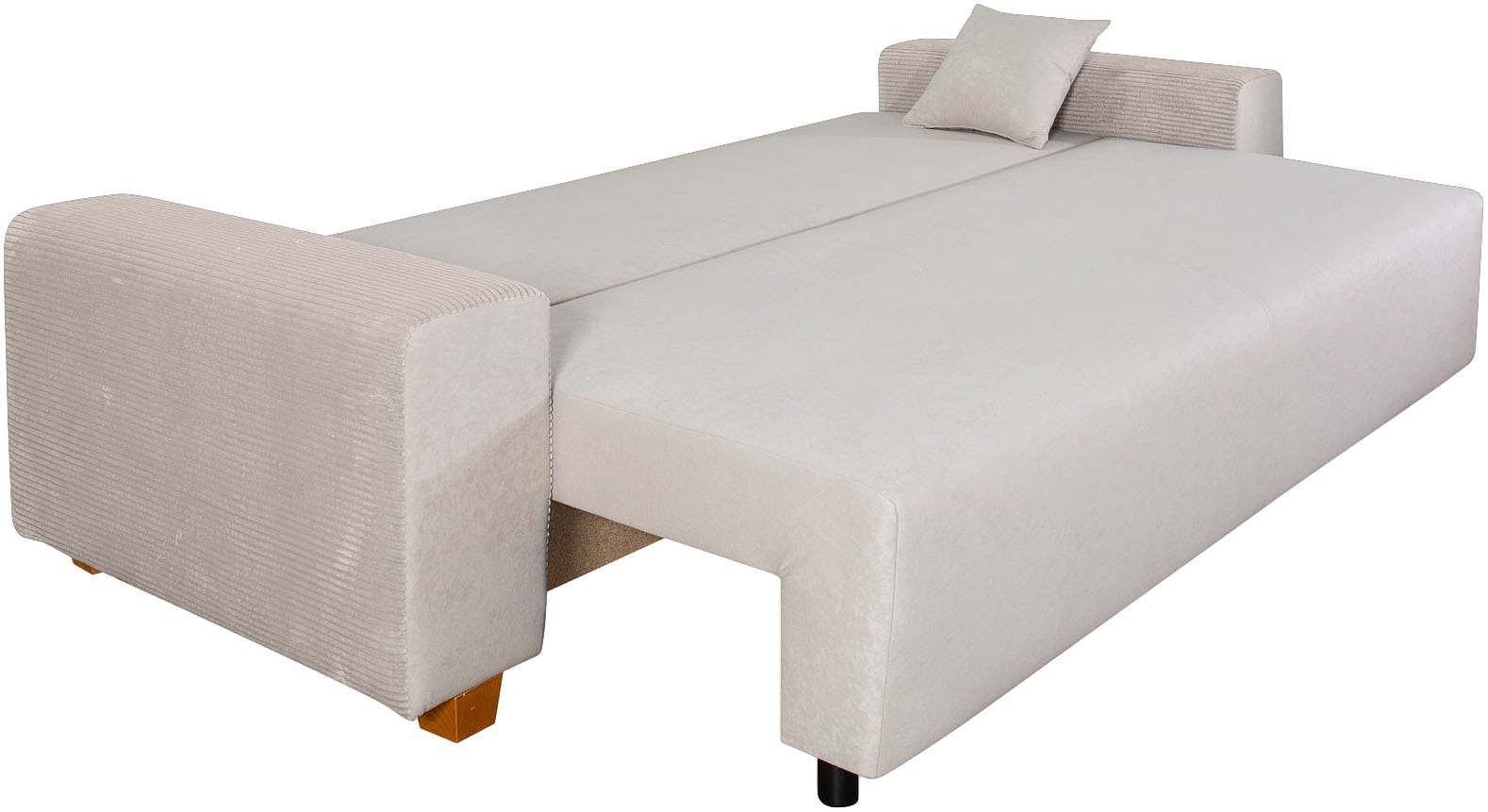 COLLECTION AB Schlafsofa »Yves, Liegefläche (B/T): 142/194 cm«, inkl. Bettfunktion, Bettkasten, Federkern & Zierkissen