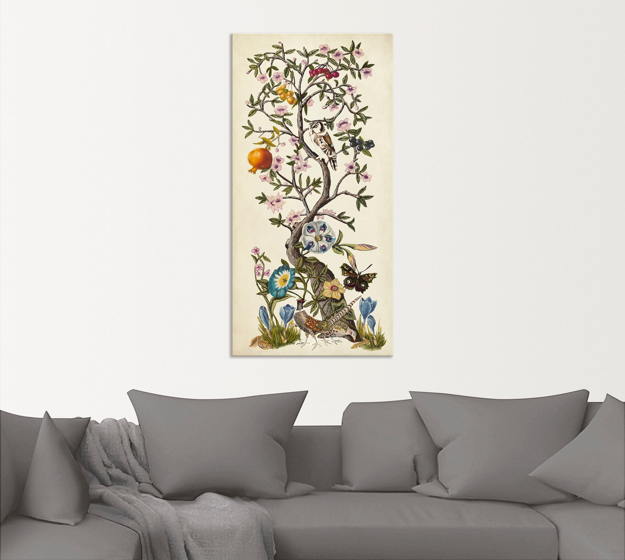 Artland Wandbild »Chinoiserie Natur I«, Pflanzen, (1 St.), als Alubild, Outdoorbild, Leinwandbild, Poster in verschied. Größen