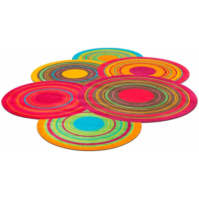 wash+dry by Kleen-Tex Teppich »Cosmic Colours«, stufenförmig, rutschhemmend,  waschbar, Wohnzimmer im OTTO-Shop