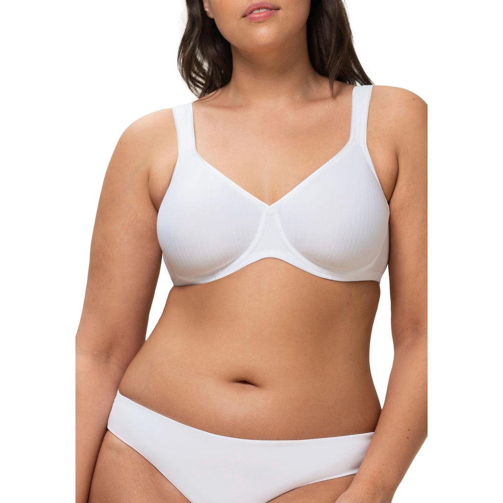 Triumph Bügel-BH »Modern Soft+Cotton W«, Cup B-F, mit dezentem Streifenmuster, Basic Dessous