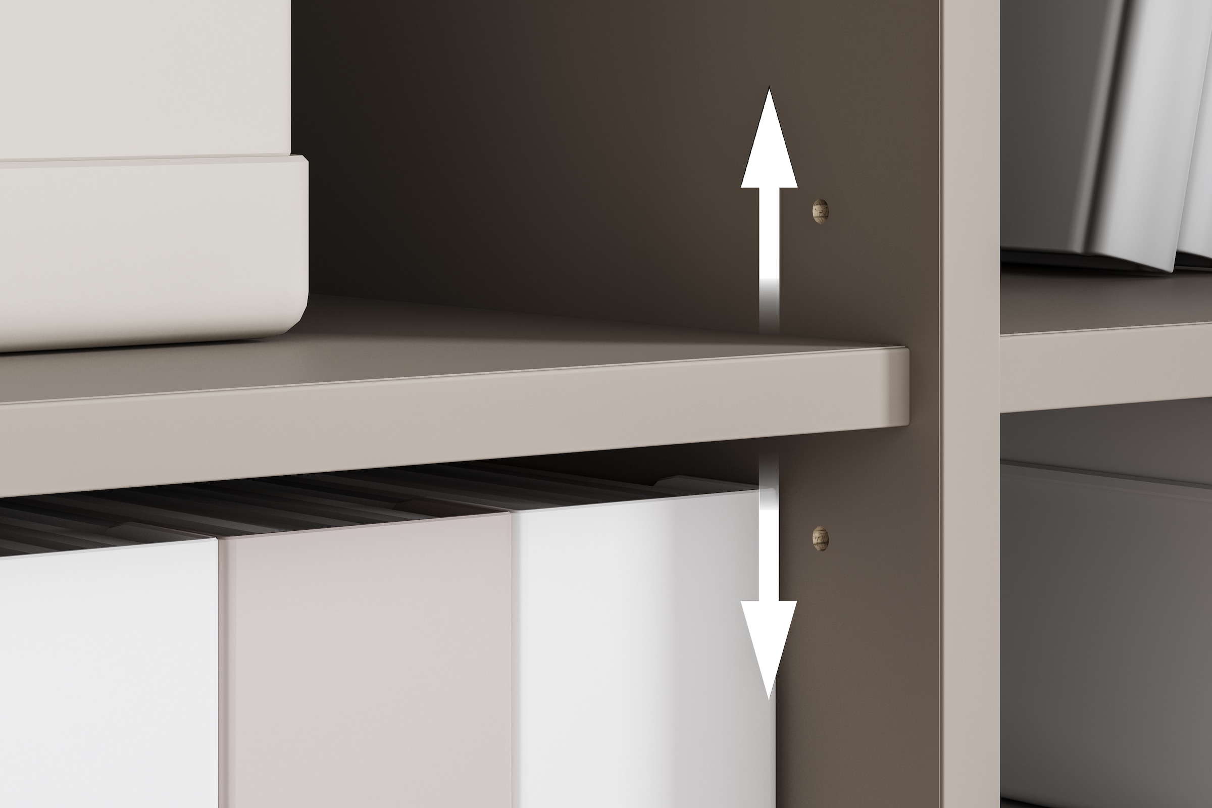 INOSIGN PC-Schrank »Kenia, Sekretär, Home Office« 1 Stk. tlg. Mit Push-to-open, Tastaturauszug und praktischem Stauraum