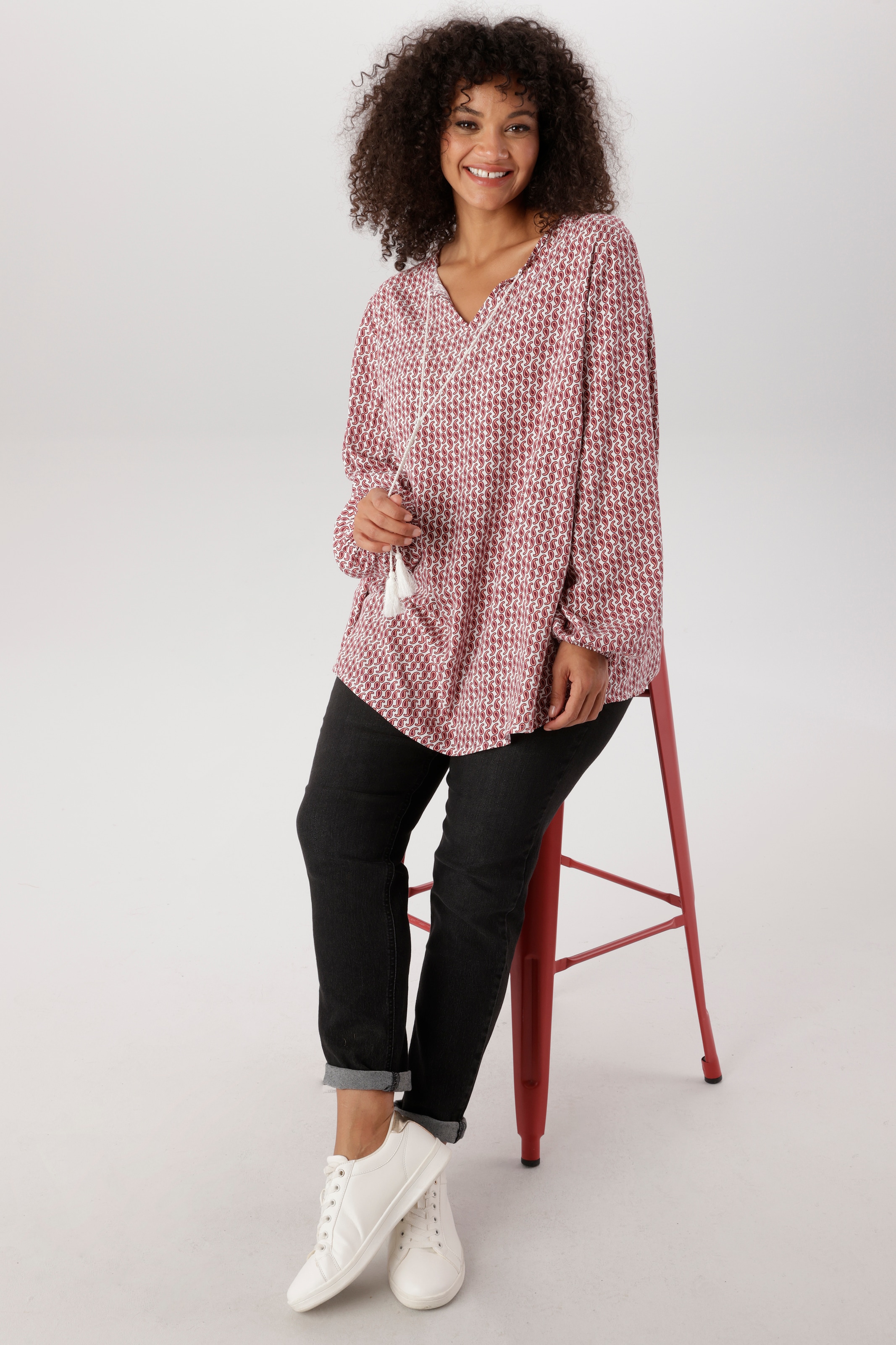 Aniston PLUS Schlupfbluse in Paisleydessin - NEUE KOLLEKTION