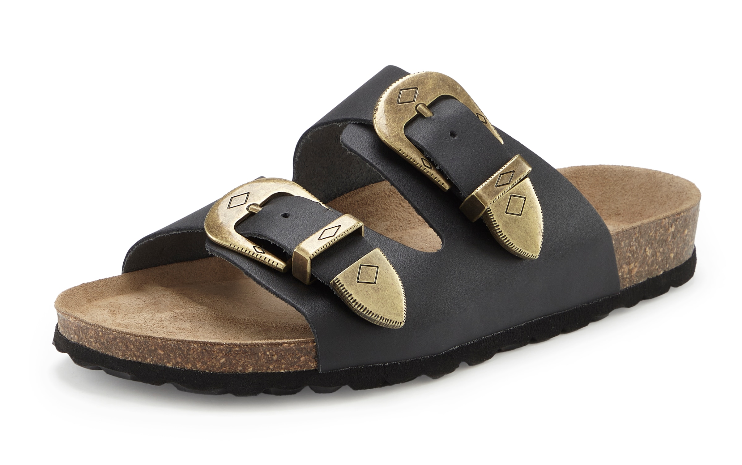 French Connection Pantolette »Mule, Sandale, offener Schuh, Sommerschuhe, Sandale, Lederpantolette«  NEU aus hochwertigem Leder mit weichem Korkfußbett