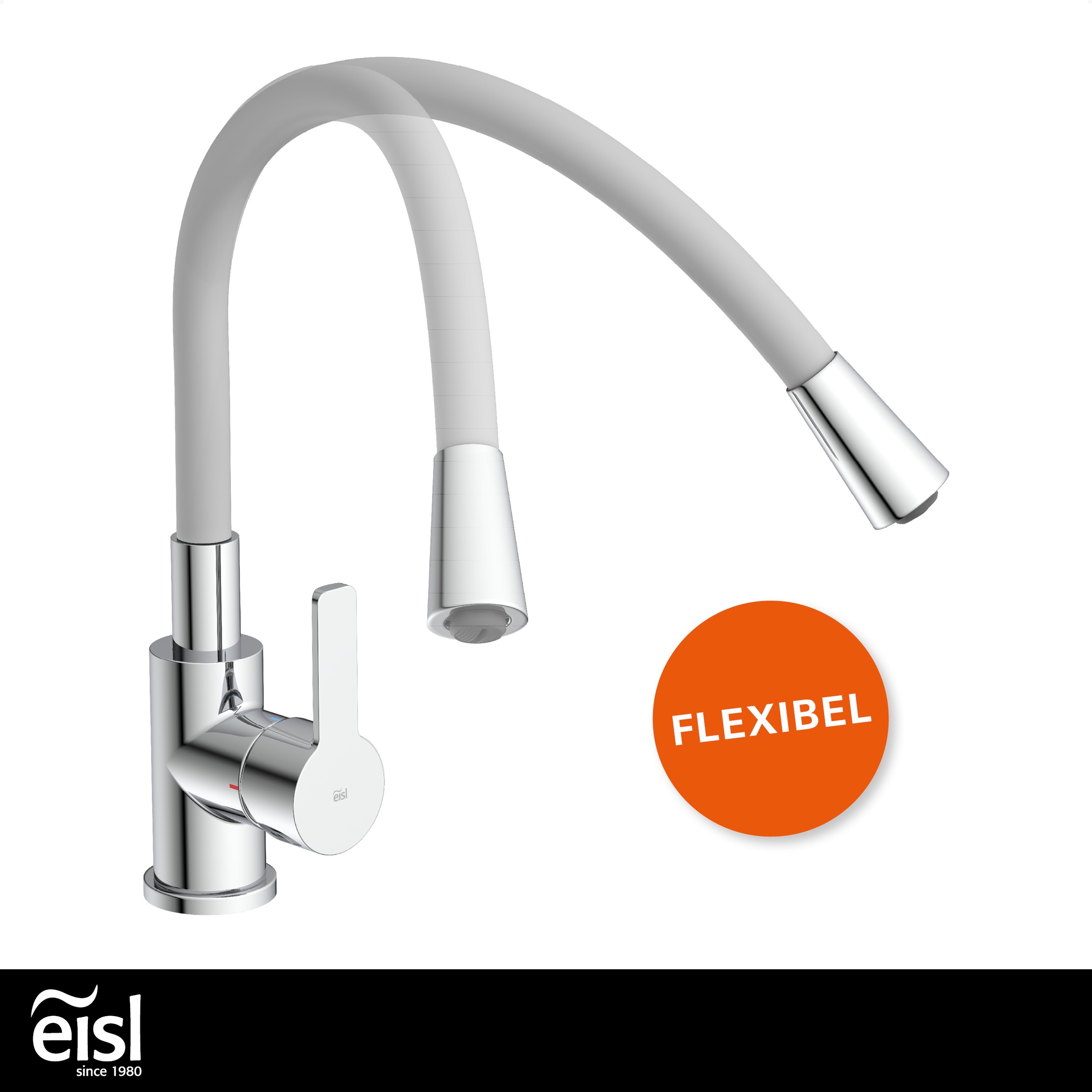 Eisl Spültischarmatur »Flexo« Küchenarmatur, flexibel, Soft-Touch, Eco-Click, Cold-Start, 360°