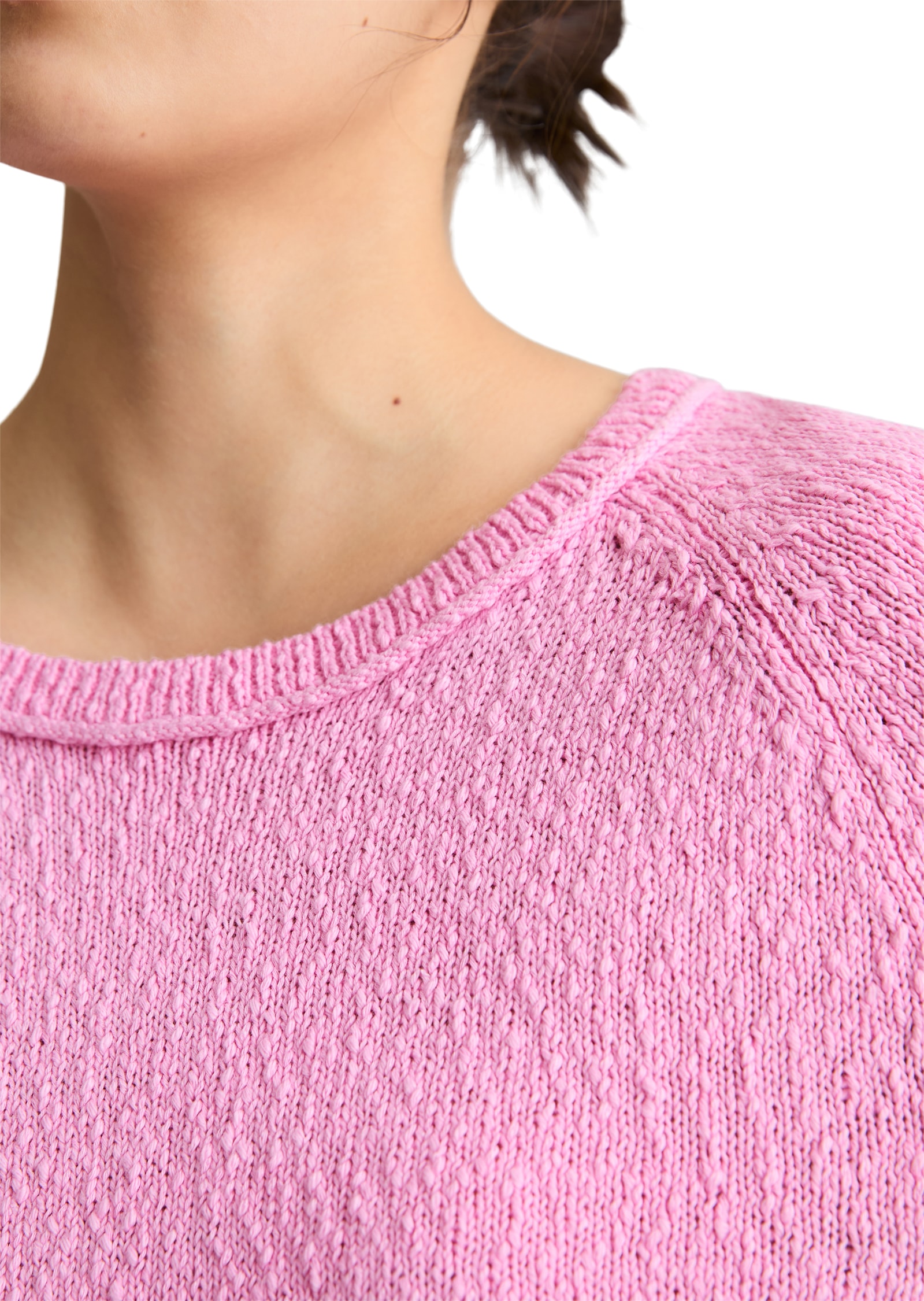 Marc O'Polo DENIM Kurzarmpullover regular aus Cotton Slub Garn