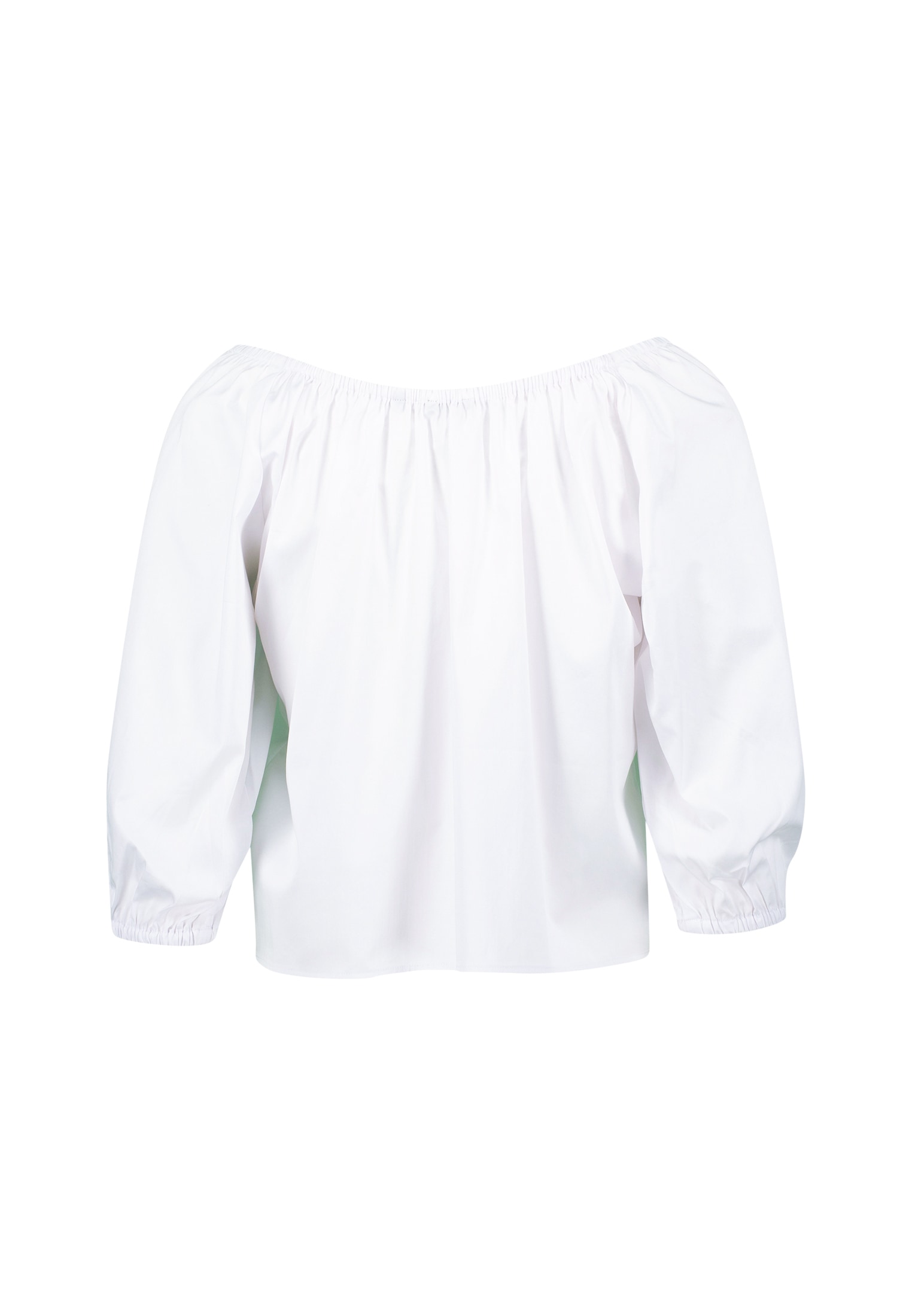 Zero Klassische Bluse »Blusenshirt mit tiefem Rundhalsausschnitt«