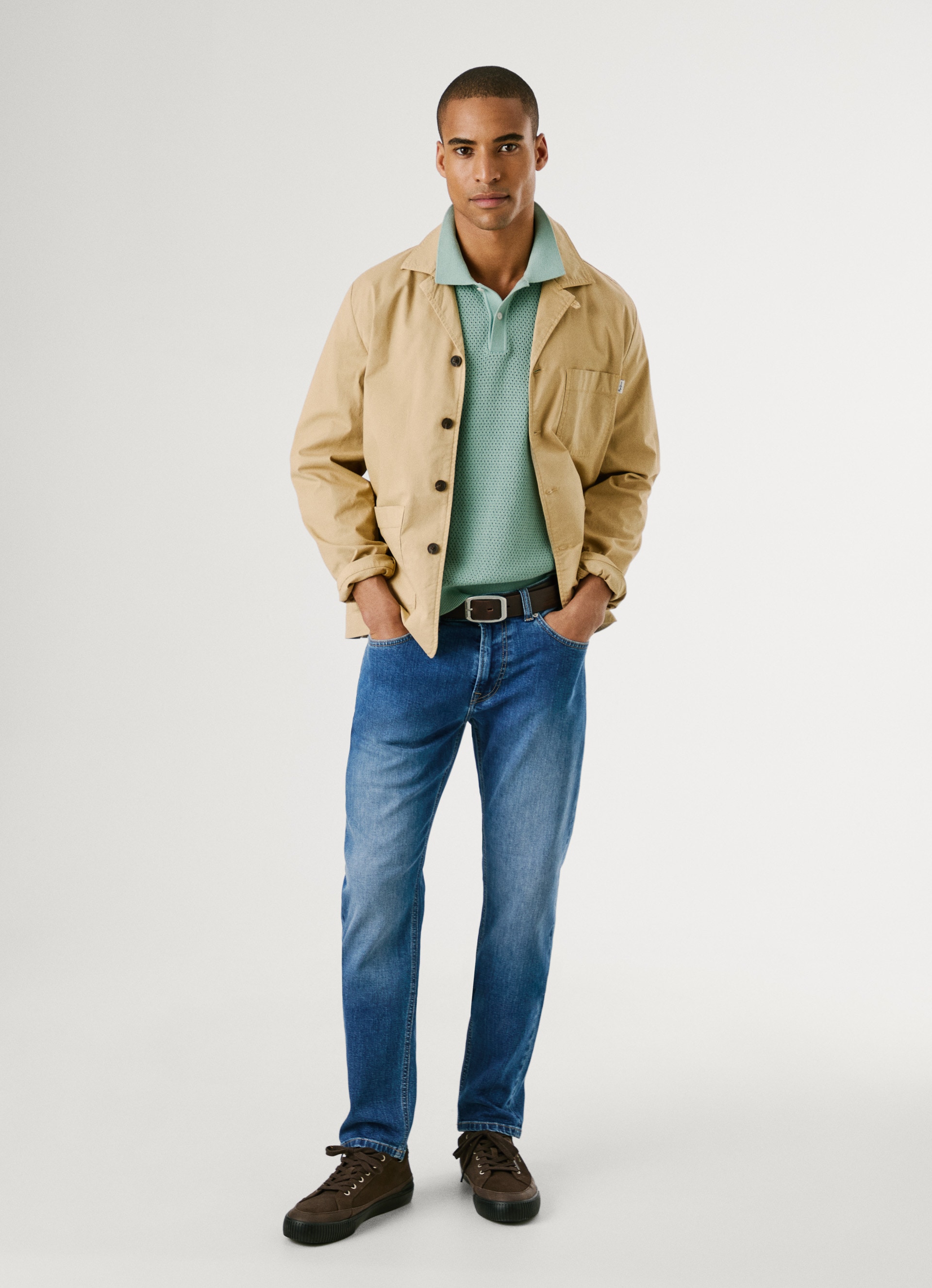 Pepe Jeans Tapered-fit-Jeans »TAPERED JEANS STANLEY«, Ziernähte an den Gesäßtaschen