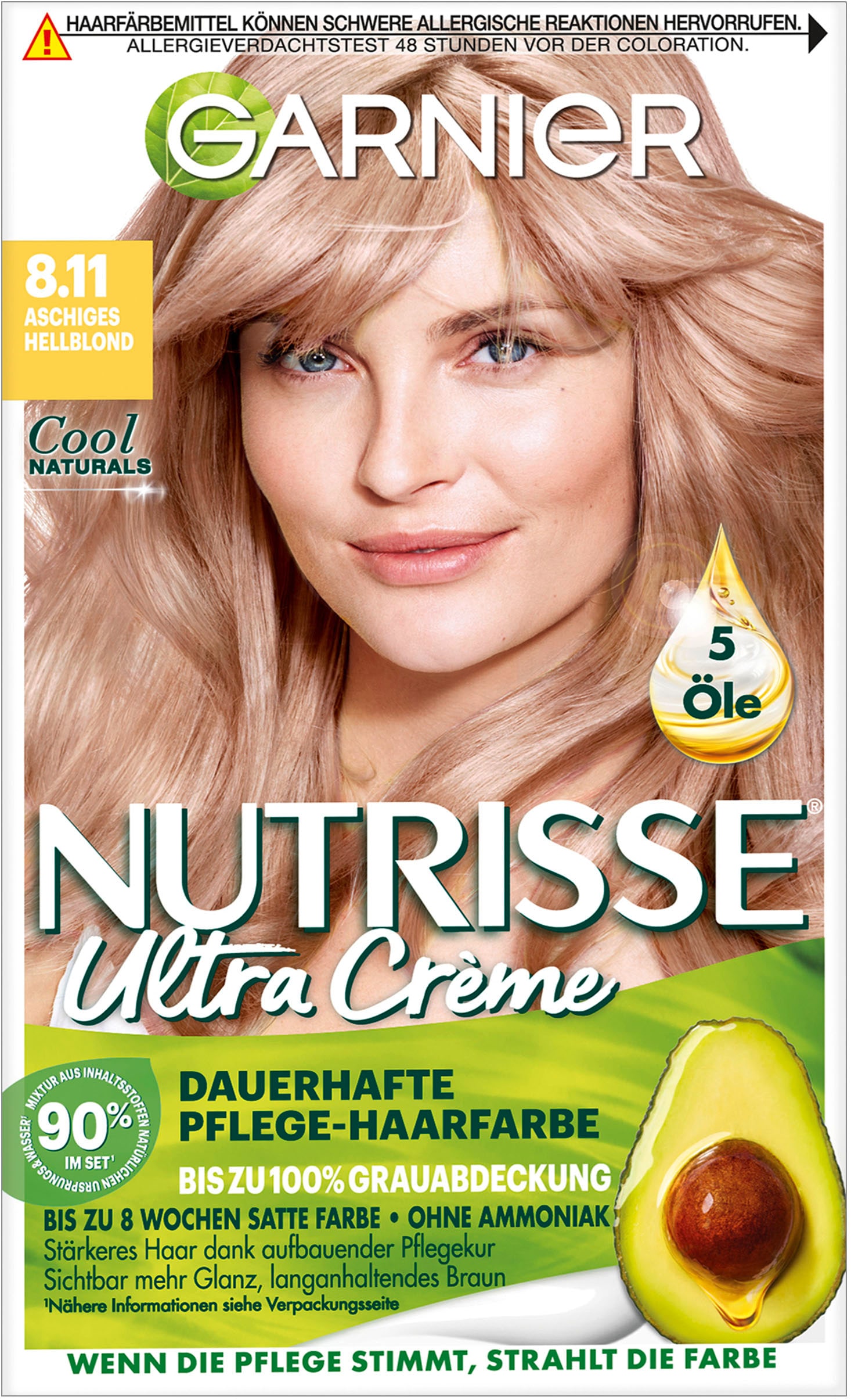 Coloration »Garnier Nutrisse Ultra Crème«, (Packung, 3 tlg.)