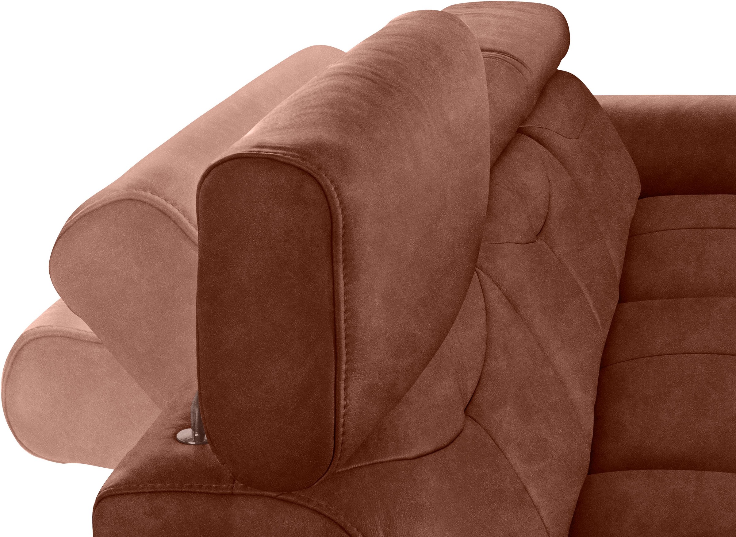 exxpo - sofa fashion Ecksofa »Spring, super bequem, mit Armteil- und Kopfteilfunktion«, L-Form, wahlweise mit Bettfunktion und Bettkasten