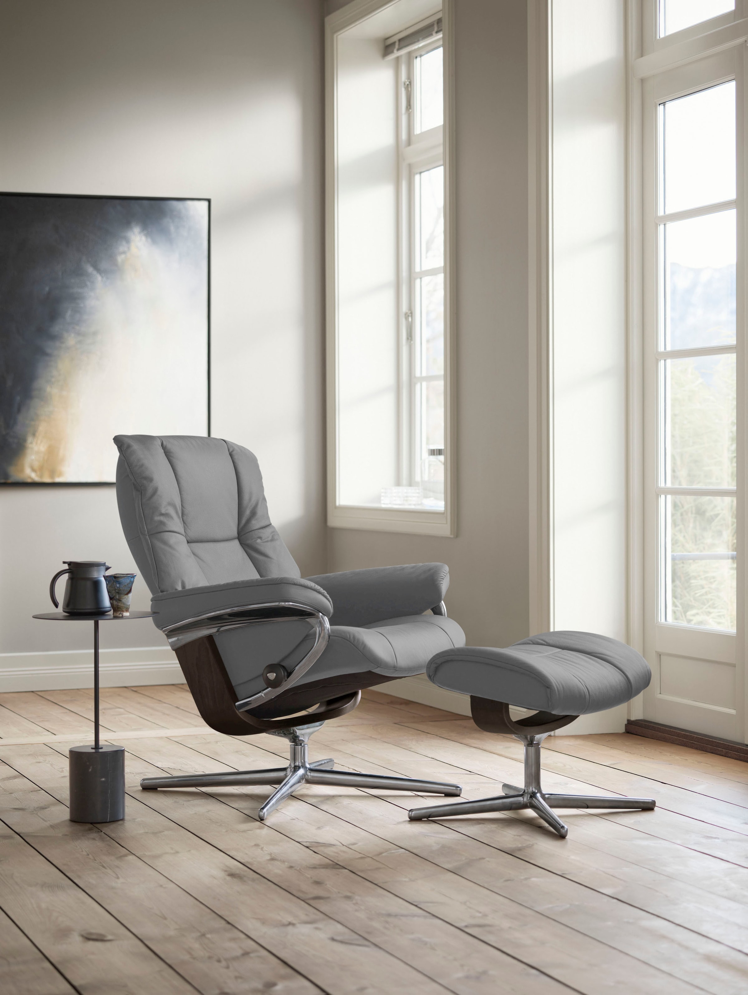 Stressless® Fußhocker »Mayfair« mit Cross Base, Größe S, M & L, Holzakzent Wenge