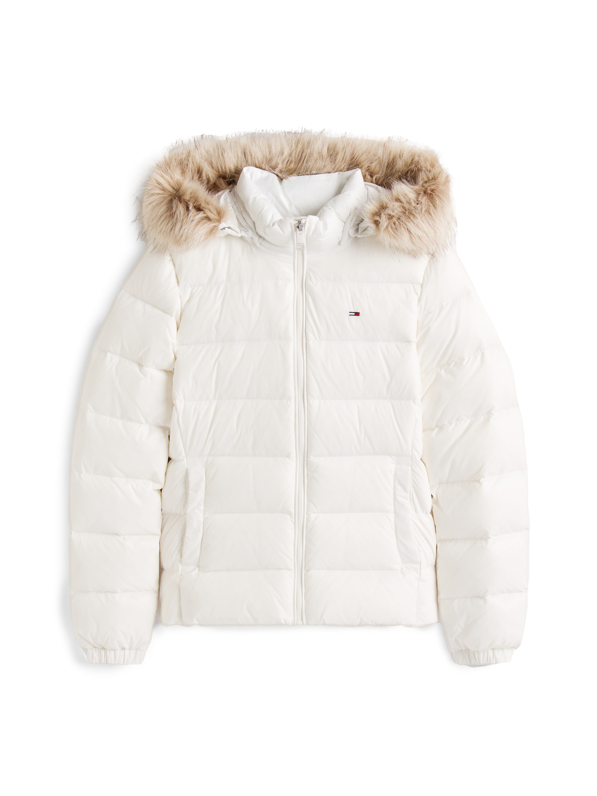 Tommy Jeans Steppjacke »TJW BASIC HOODED DOWN JACKET EXT«, mit Kapuze, mit Logostickerei
