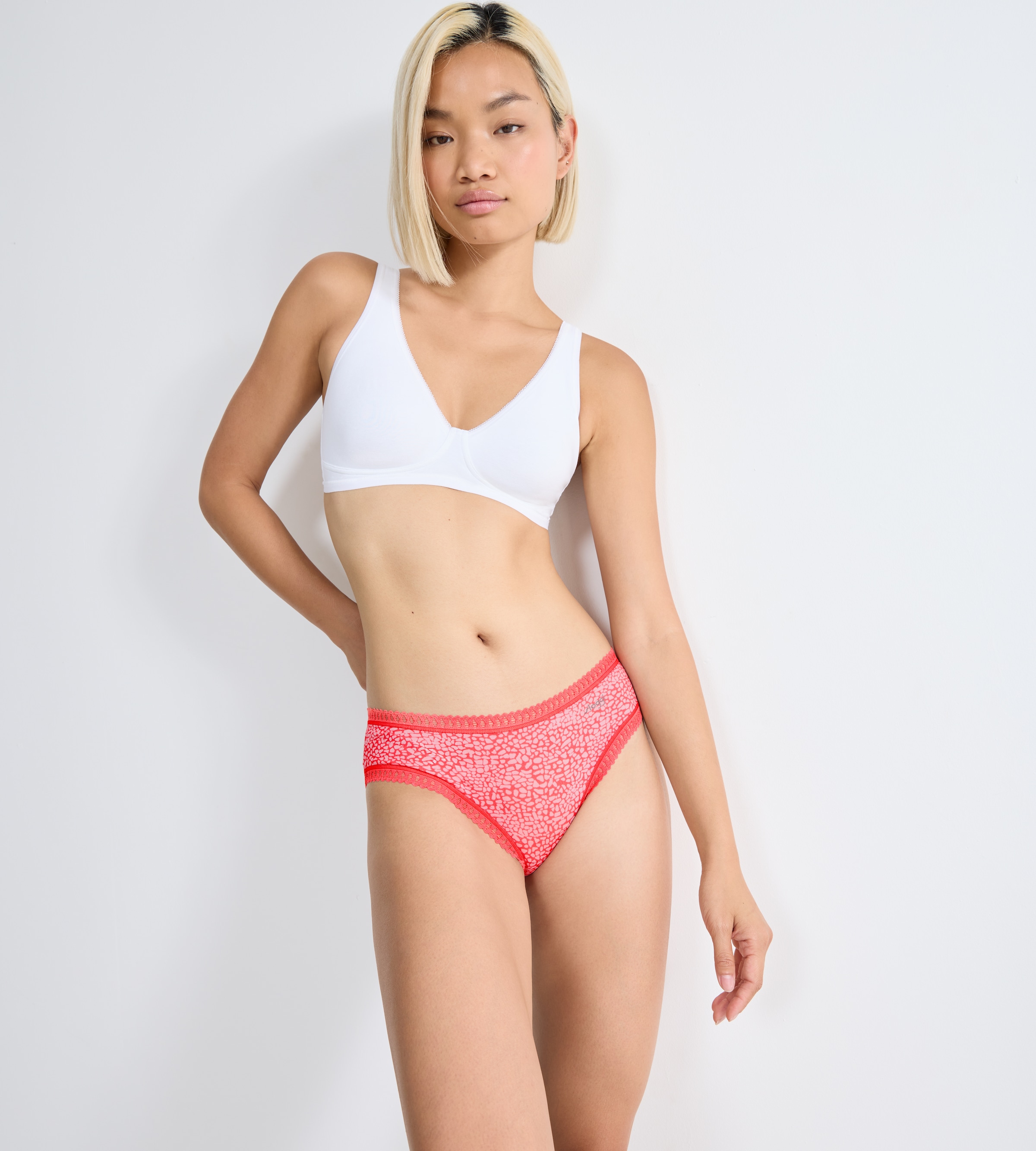 sloggi Slip »GO Crush Hipster C3P«, (3er Pack), mit Spitzendetails