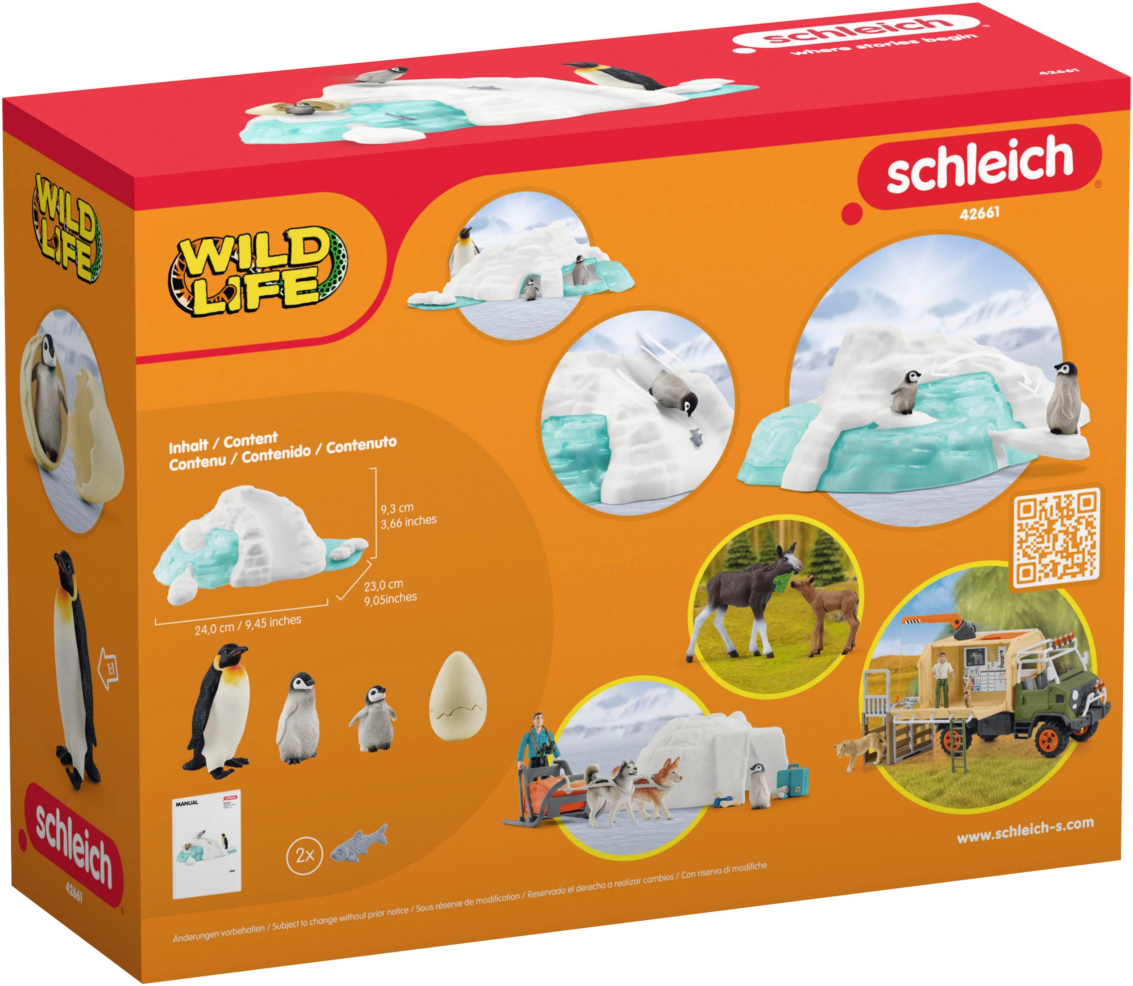 Schleich® Spielfigur »WILD LIFE, Pinguin-Familienspaß (42661)«