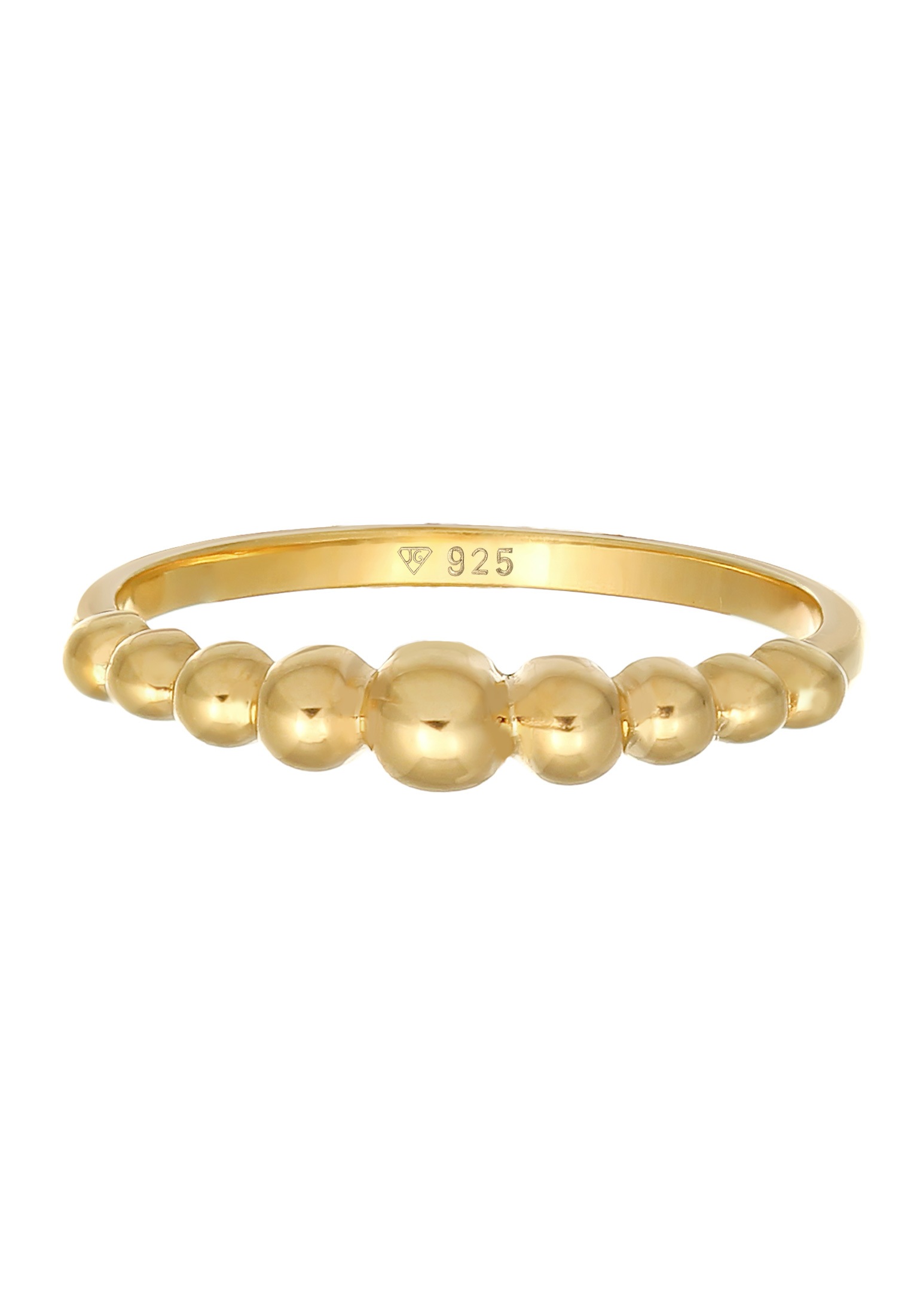 Elli Silberring »Ring Stapelring Kugel Dots Optik 925er Silber«