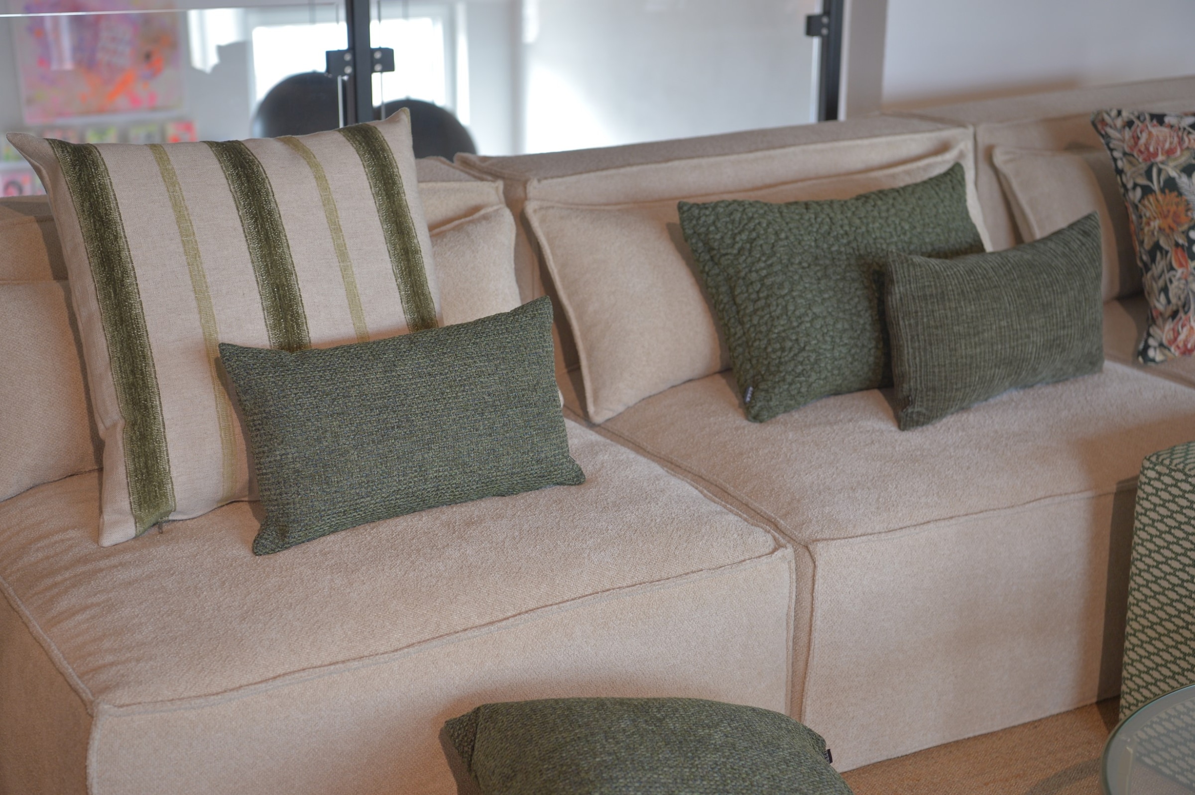 H.O.C.K. Dekokissen »Pantery« Sofakissen inkl. Füllung, 60x40cm, Dekokissen, strukturiert