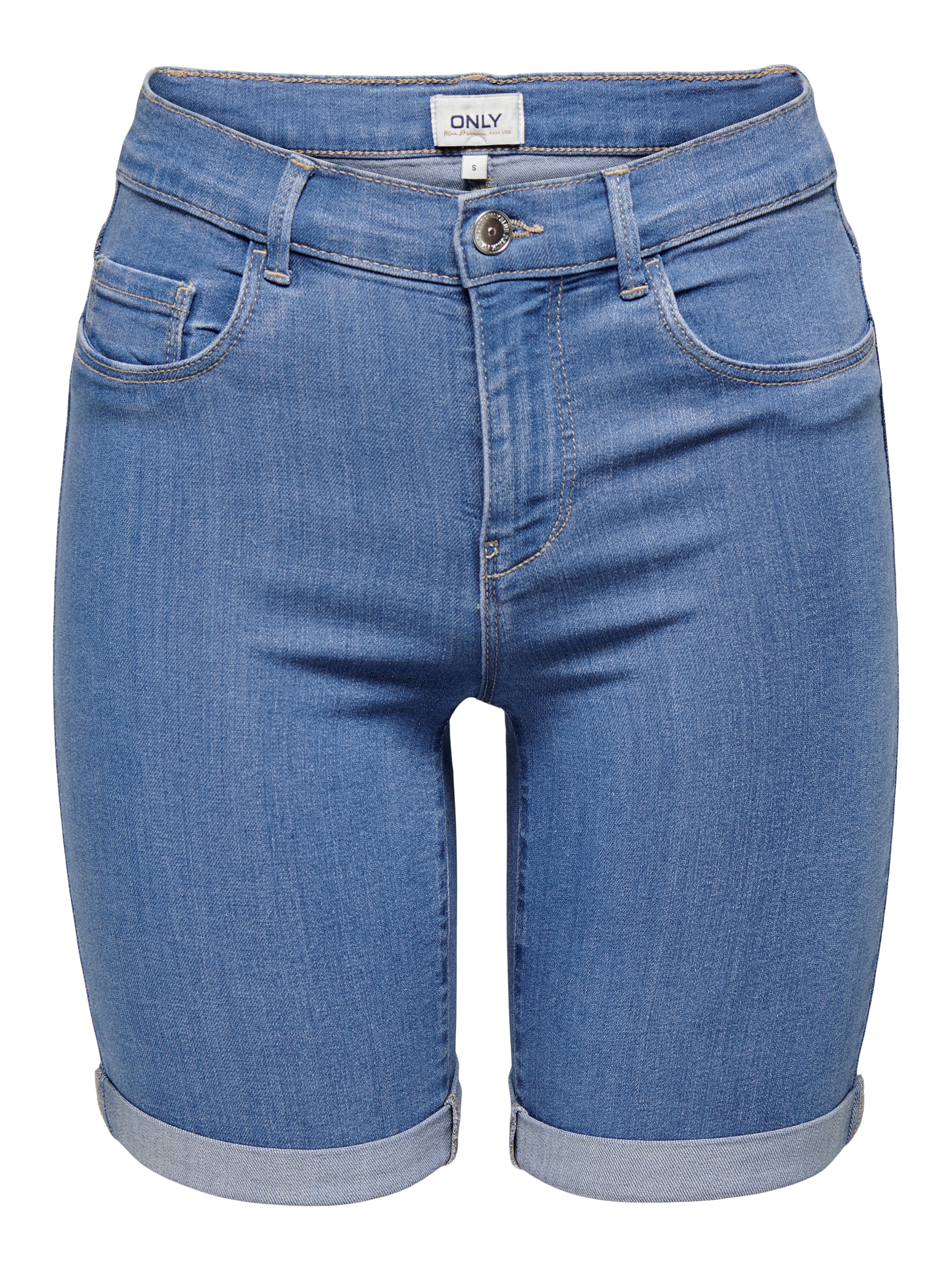 ONLY Jeansshorts »ONLRAIN LIFE MID LONG DNM SHORTS NOOS«