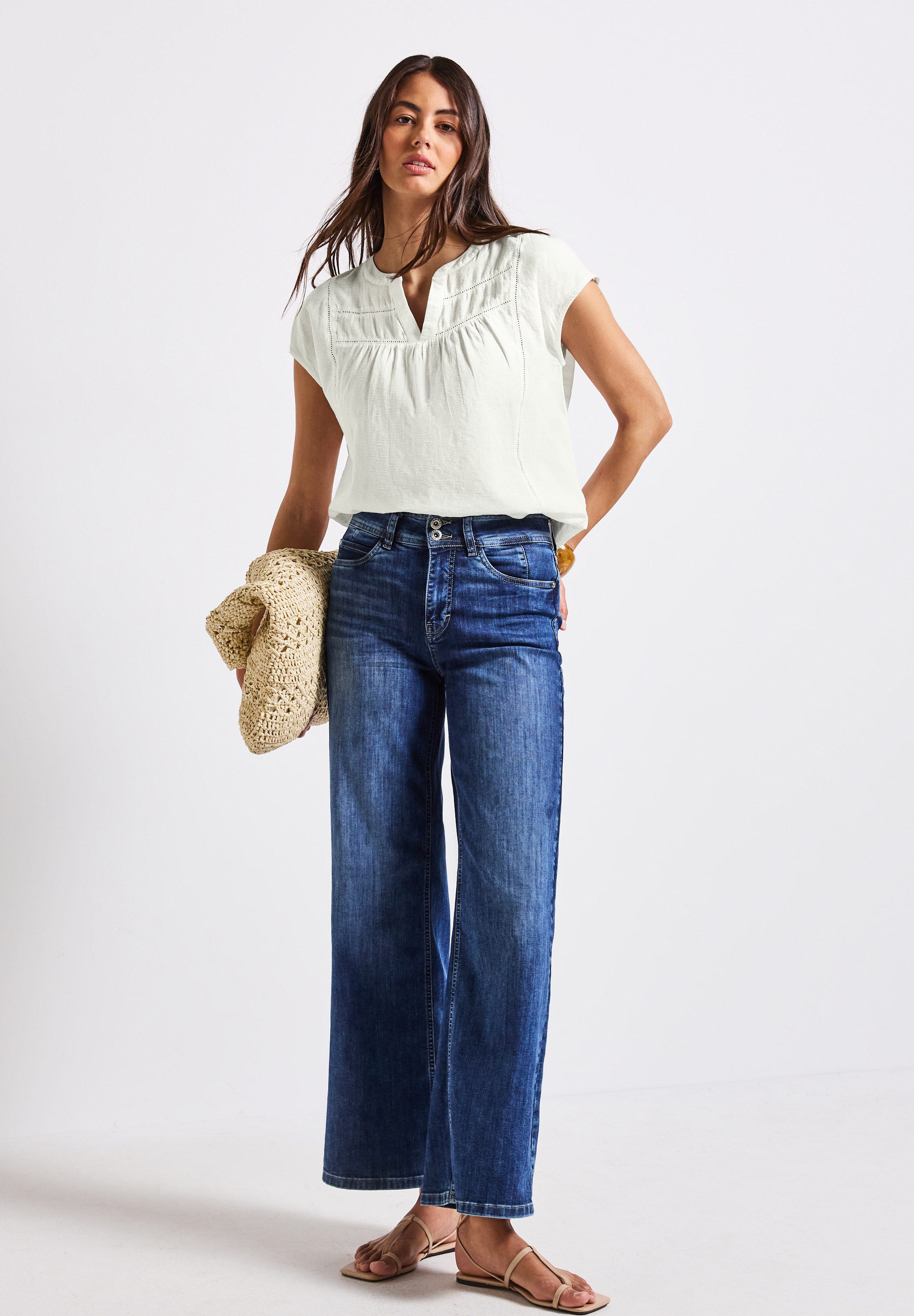 STREET ONE Shirtbluse, mit Tape-Details