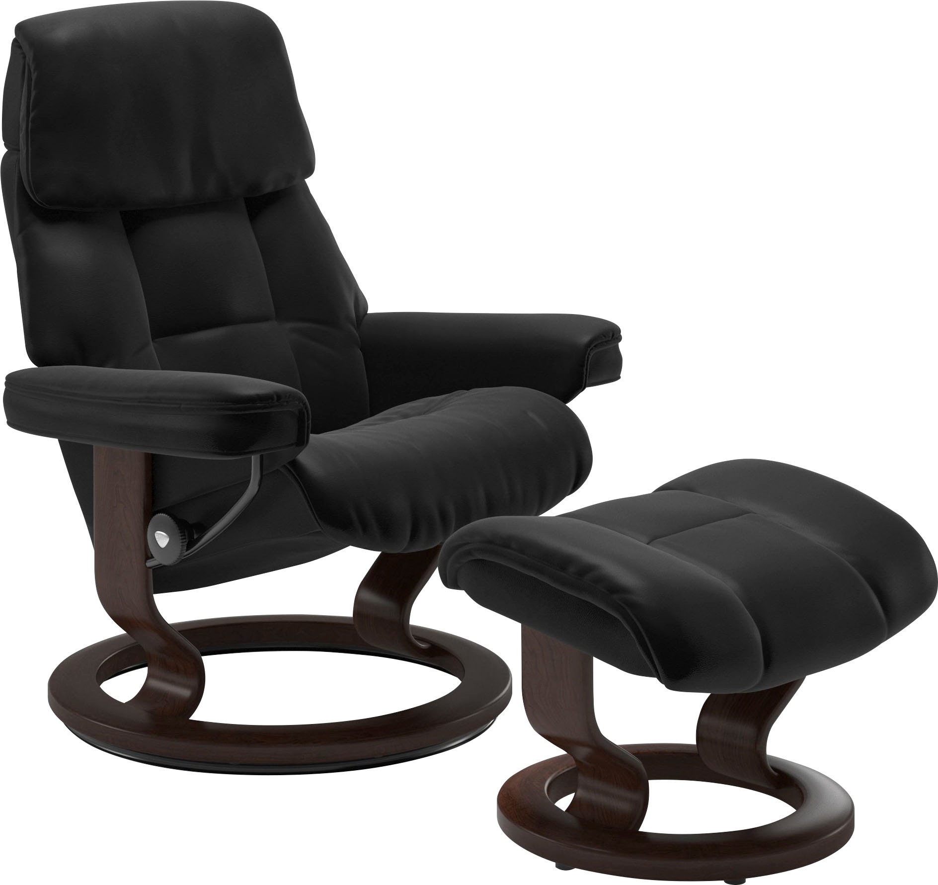 Stressless® Relaxsessel »Ruby«, mit Classic Base, Größe S, Gestell Eiche, Wenge, Braun & Schwarz