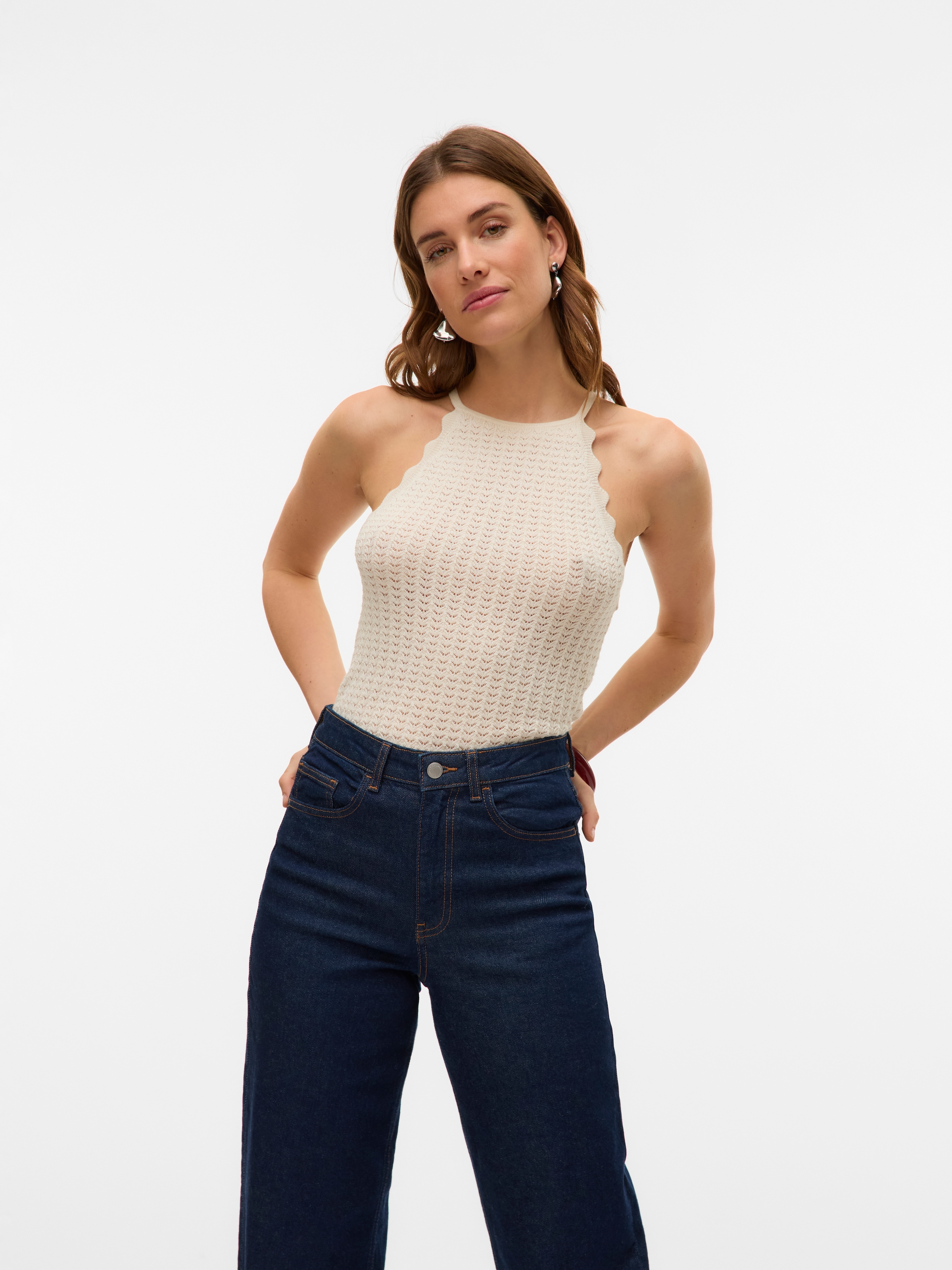 Vero Moda Stricktop »VMPANAMA SL KNIT TOP VMA NOOS«