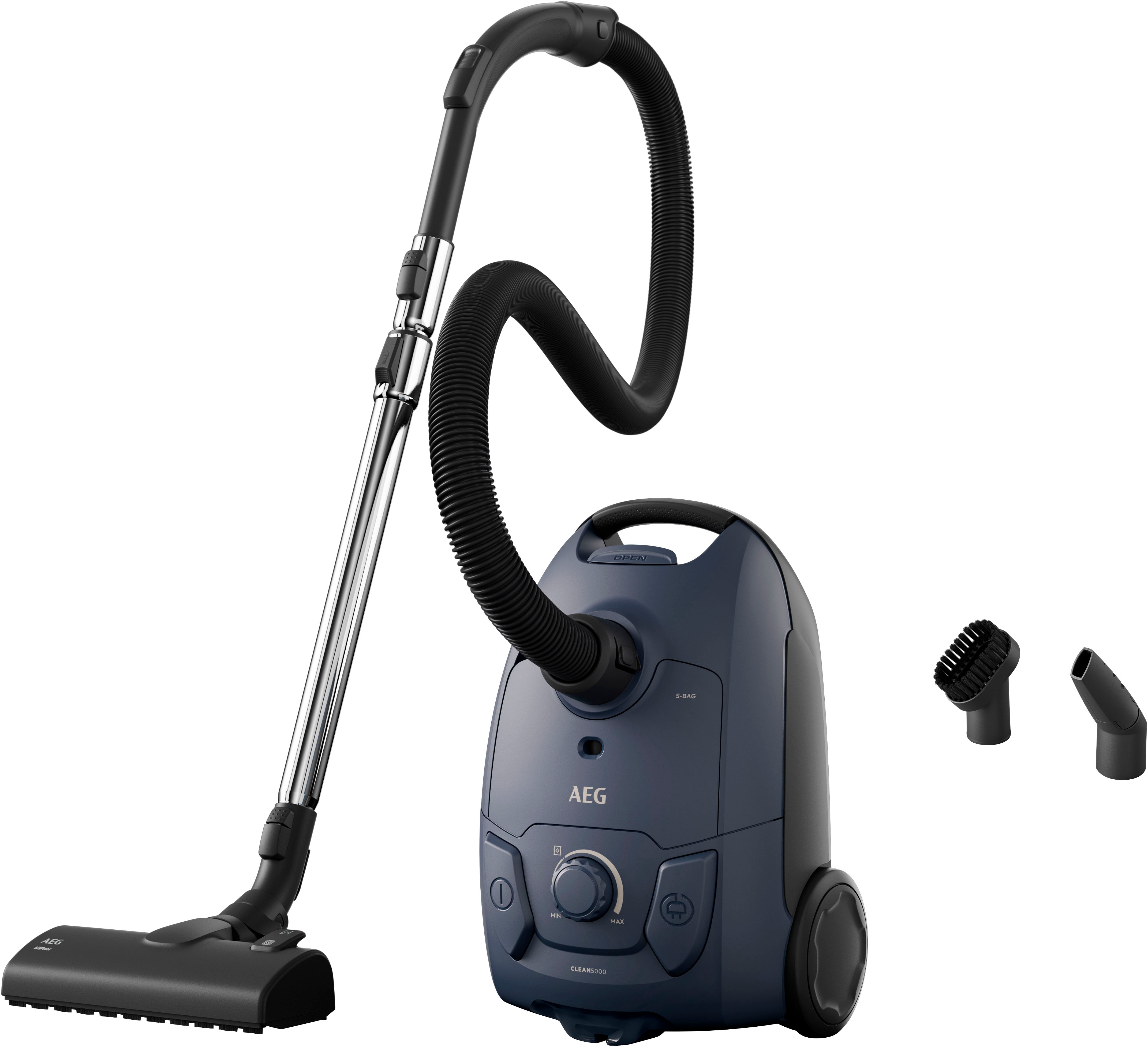 Aeg Bodenstaubsauger »CLEAN 5000, hohe Saugleistung, AllFloor-Bodendüse« 750 W mit Beutel AB51C1DB, aus 37 % Recyclingkunststoff, kompakte Größe in...