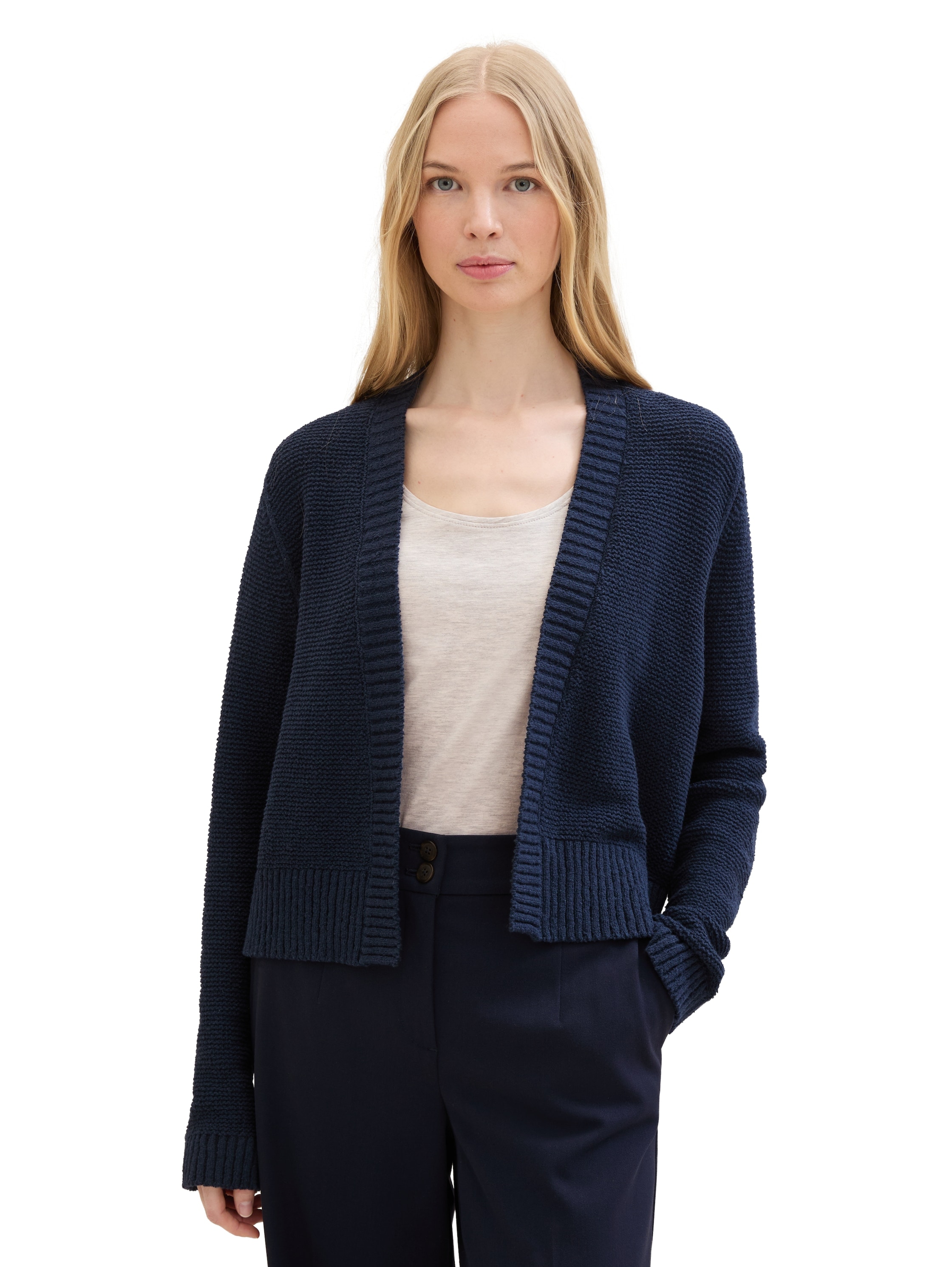 TOM TAILOR Cardigan, mit Strick-Elementen