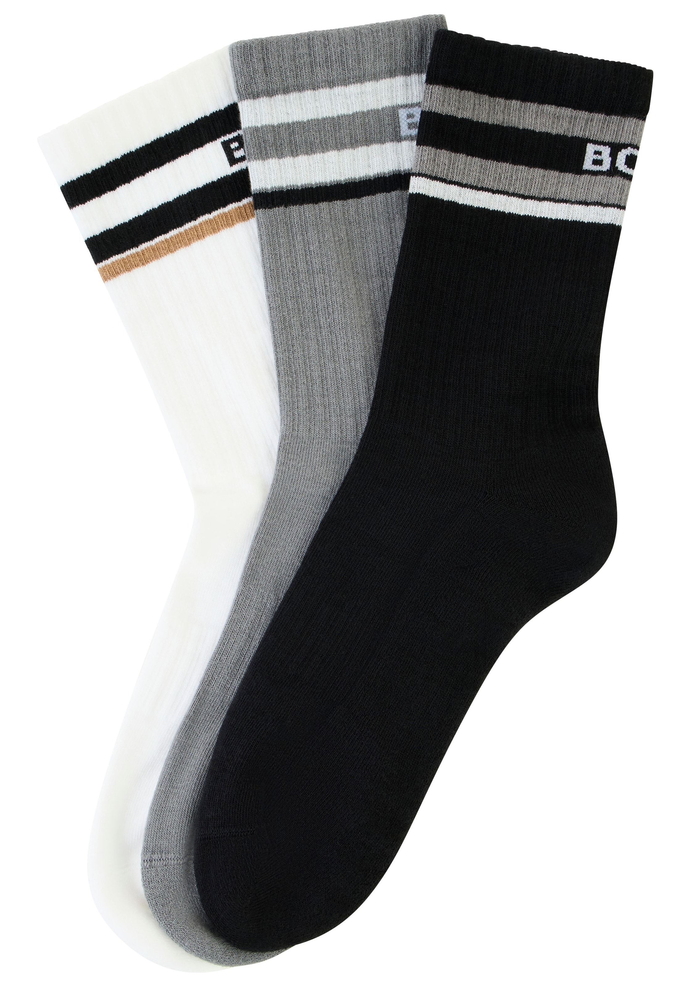 BOSS Socken »Rib Stripe« Packung, 