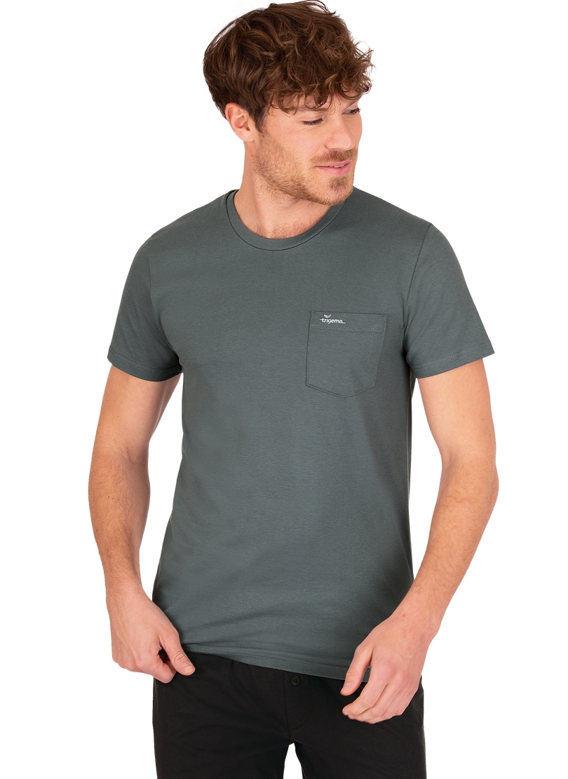 Trigema T-Shirt »TRIGEMA T-Shirt aus Biobaumwolle mit Brusttasche«