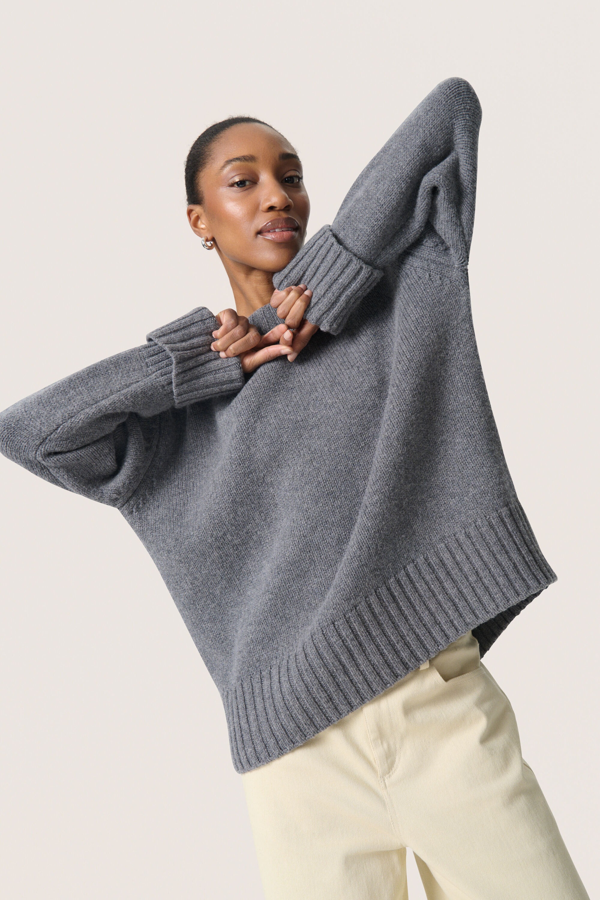 SOAKED IN LUXURY Strickpullover »Damen Strickpullover SLMoline«