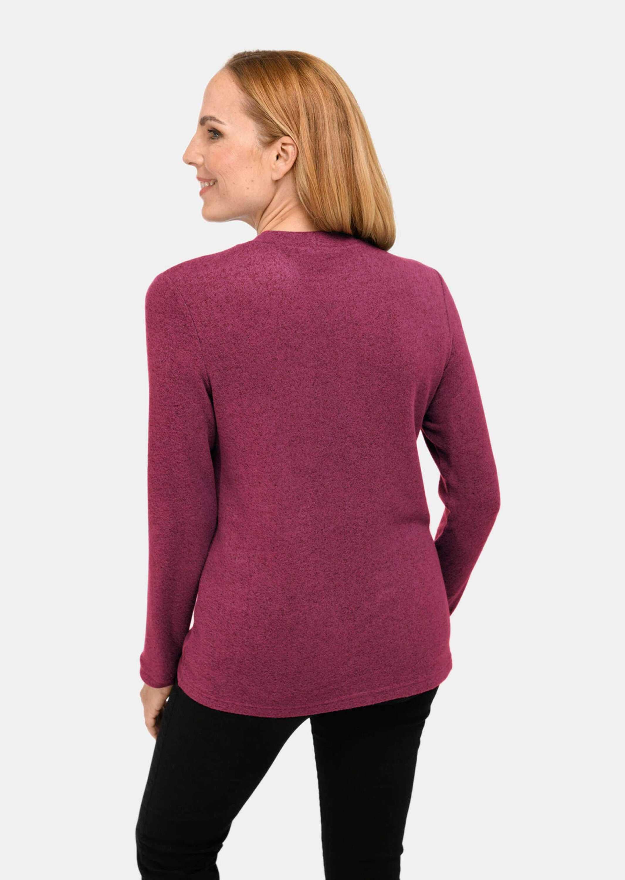 GOLDNER Longpullover »Angenehm weiches Shirt mit Glitzersteinen«