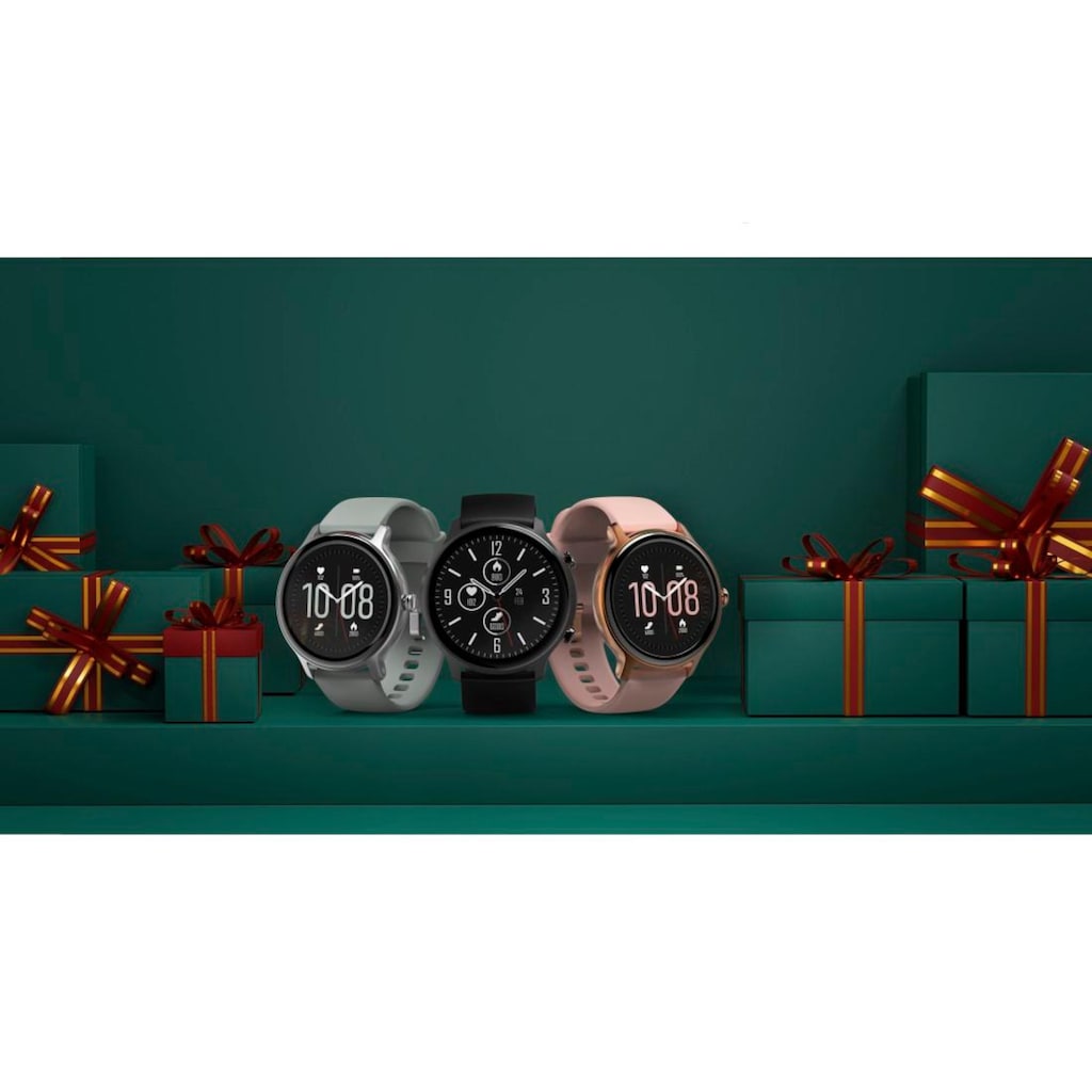 Hama Smartwatch »Smartwatch Damen Herren, Fitnesstracker, wasserdicht, Blutsauerstoff«