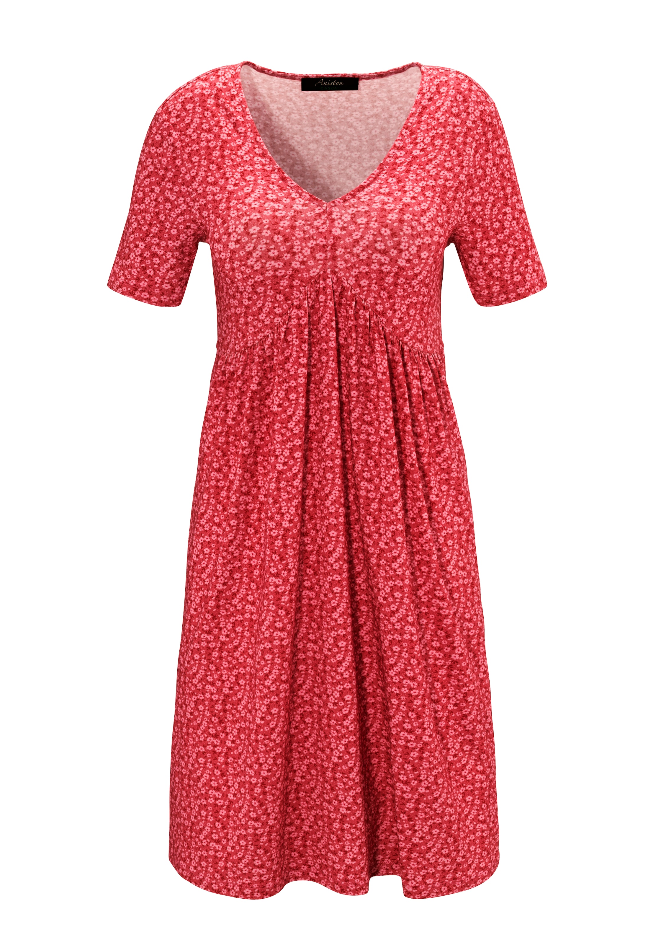 Aniston CASUAL Sommerkleid, mit verspielten Millefleurs-Druck - NEUE KOLLEKTION