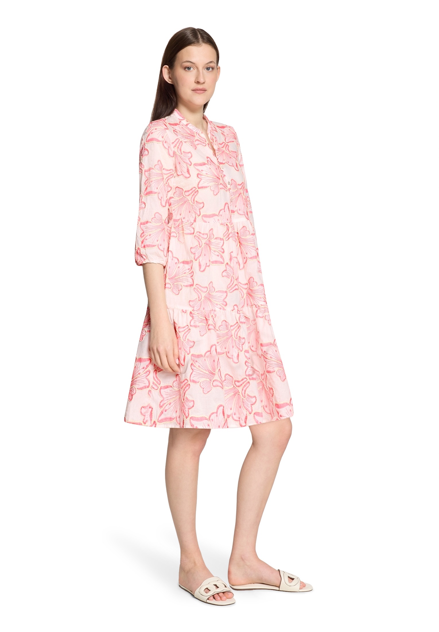 Betty&Co Midikleid »Stufenkleid mit Stickerei«