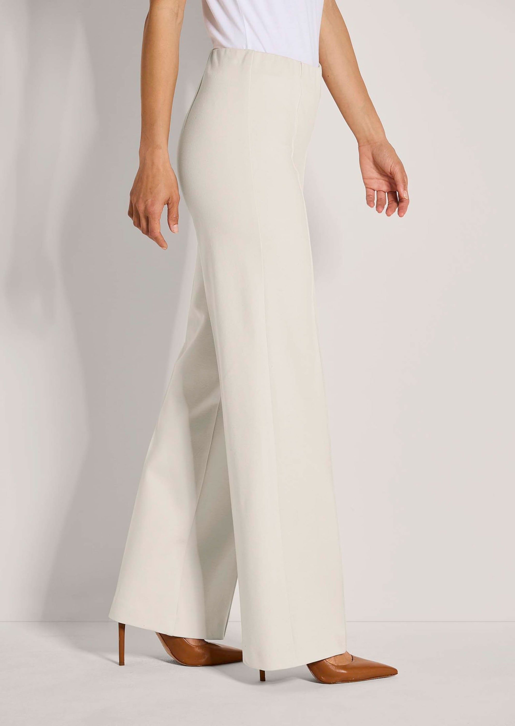 MADELEINE Jerseyhose »Jerseyhose Weite Jerseyhose mit Biesen«