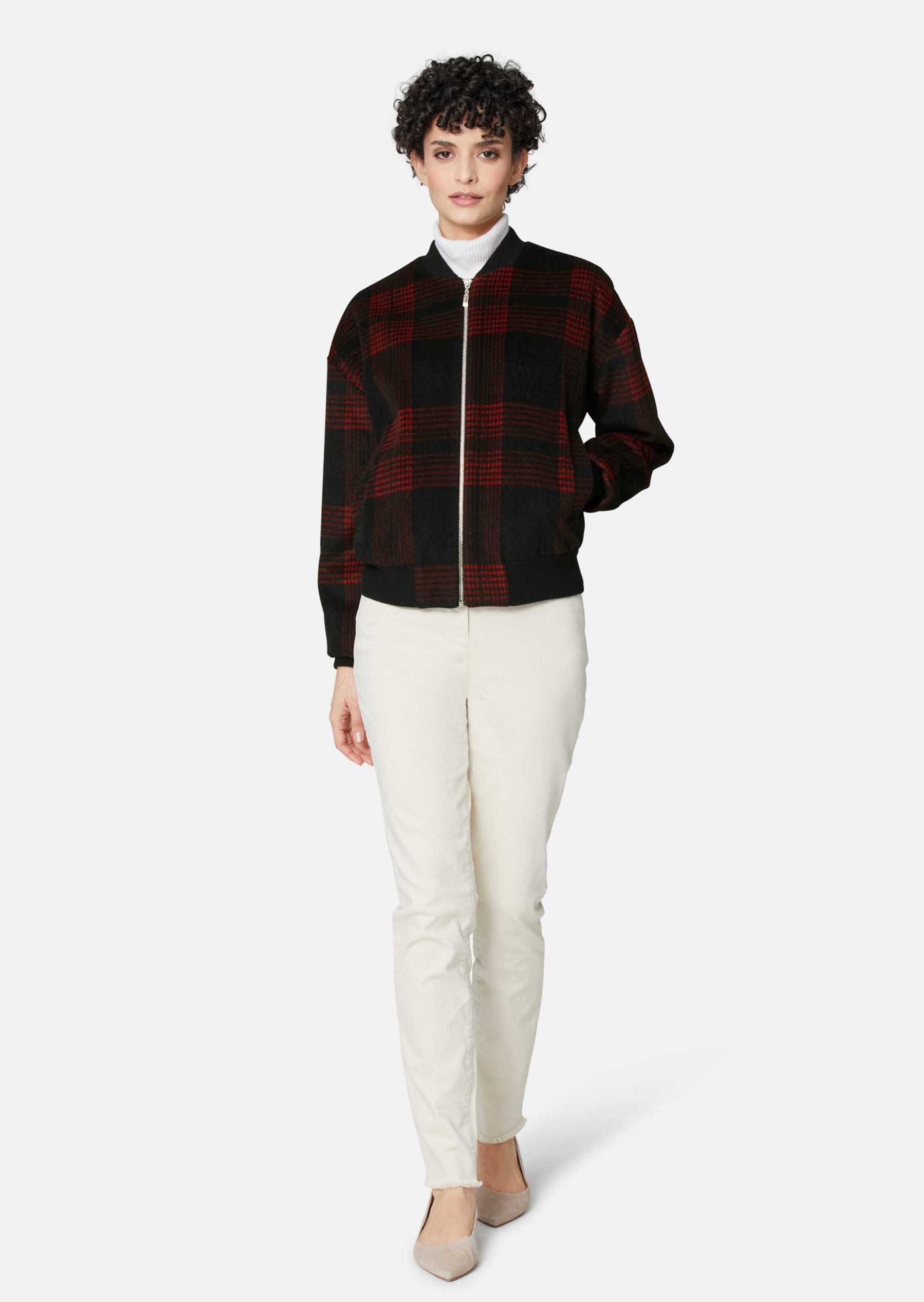 MADELEINE Outdoorjacke »Jacke Bomberjacke mit coolem Karomuster«