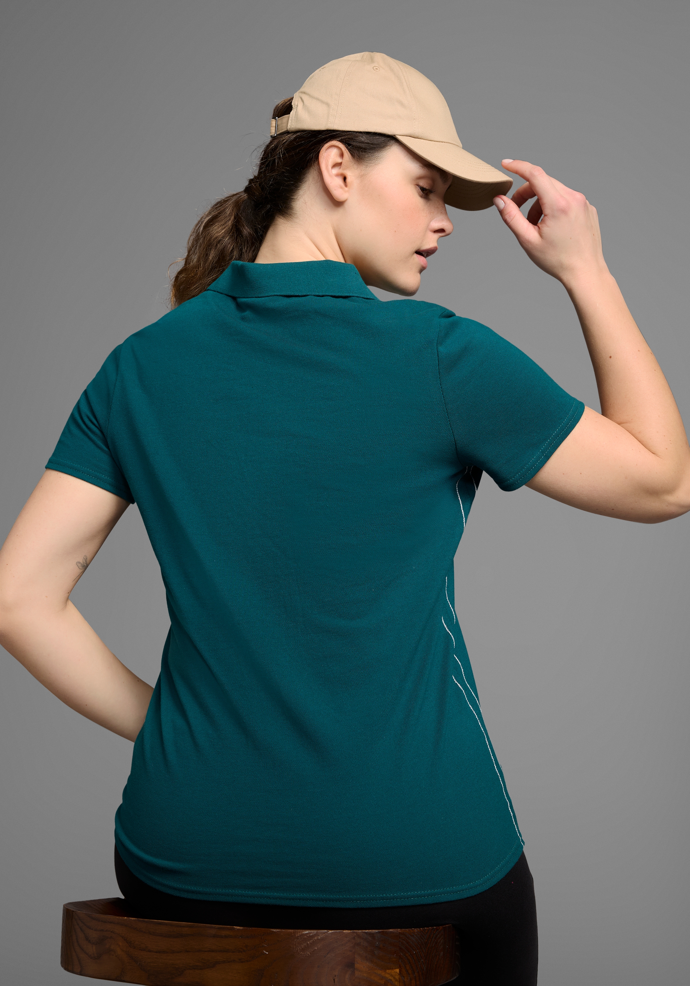 KangaROOS Poloshirt, Kurzarm, unifarben, Polokragen, aus Baumwolle