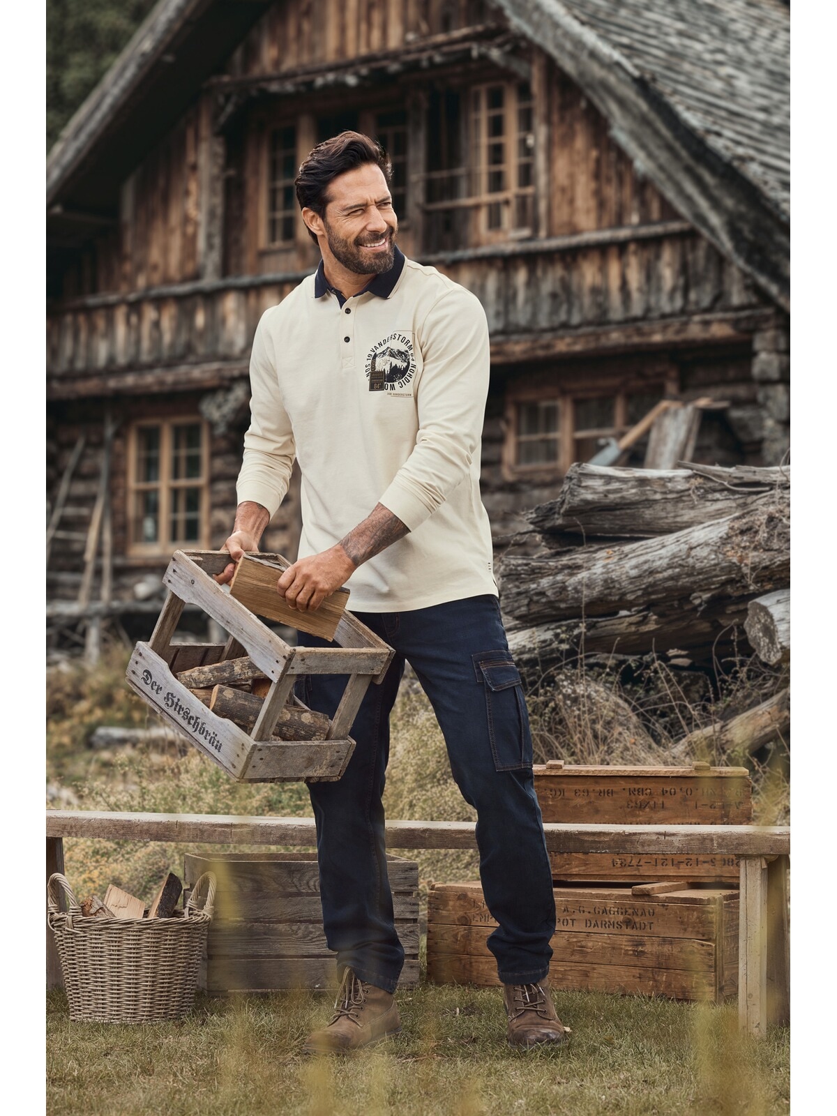 Jan Vanderstorm Langarm-Poloshirt »Langarm-Poloshirt OLSLAND«