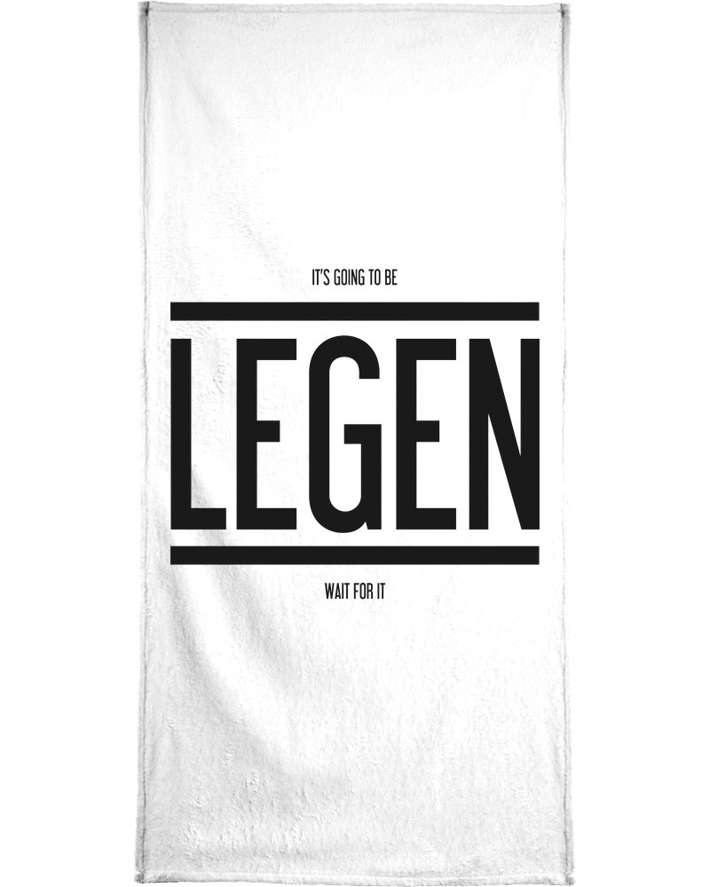 Juniqe Handtuch »Legendary 1«, (1 St.), Weiche Frottee-Veloursqualität