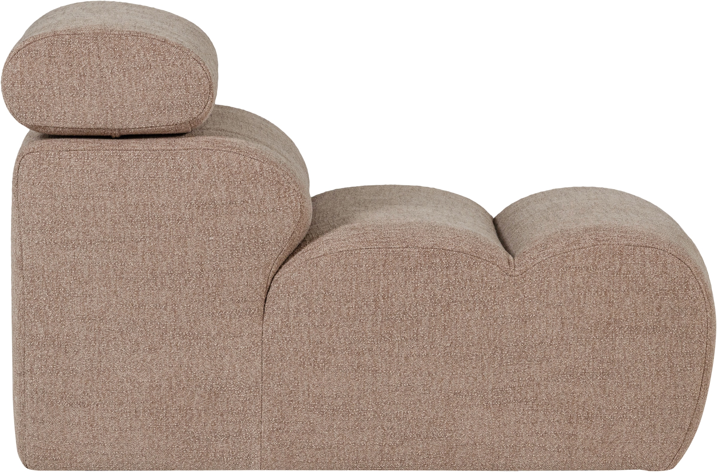 WOOOD Sofa-Mittelelement »Novi Bezug mit verstellbarer Nackenstütze B 82 x T 113 x H 86 cm« Tragkraft 120 kg, Maximale Verschleißfestigkeit