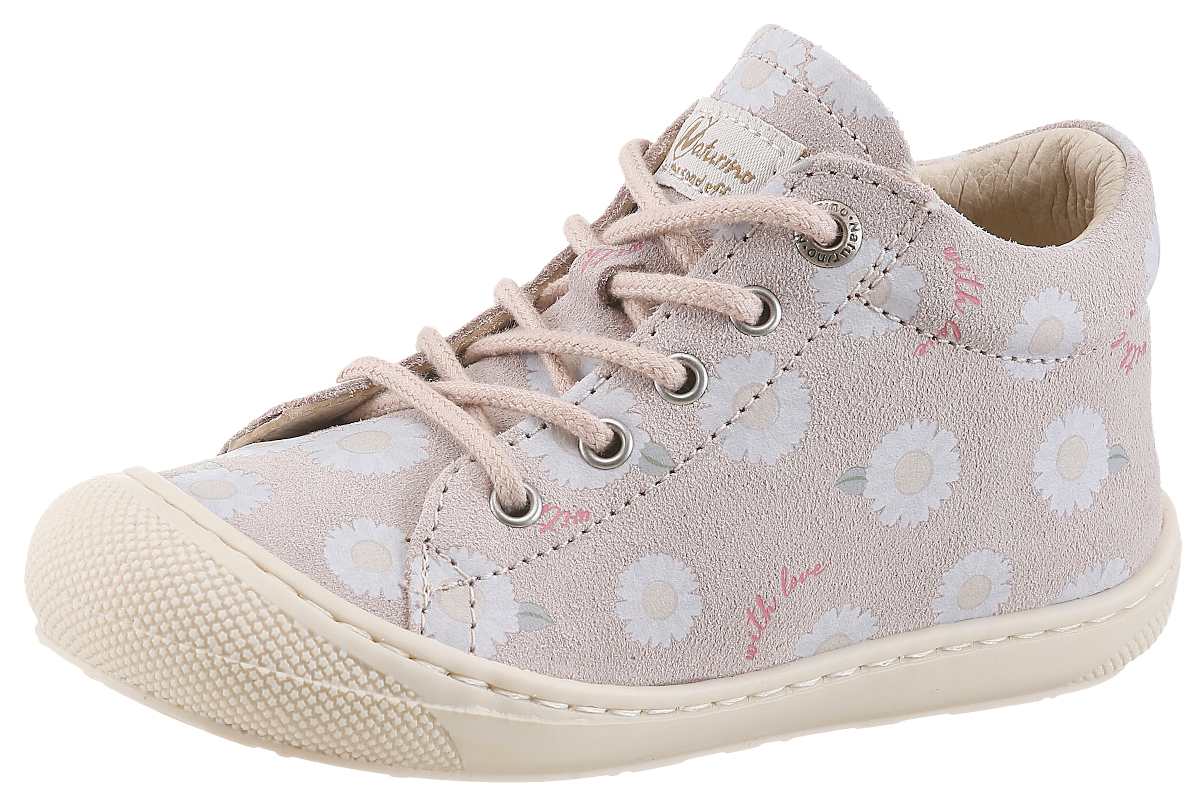 Naturino Lauflernschuh »COCOON SUEDE«  Babyschuh mit Print, Größenschablone zum Download