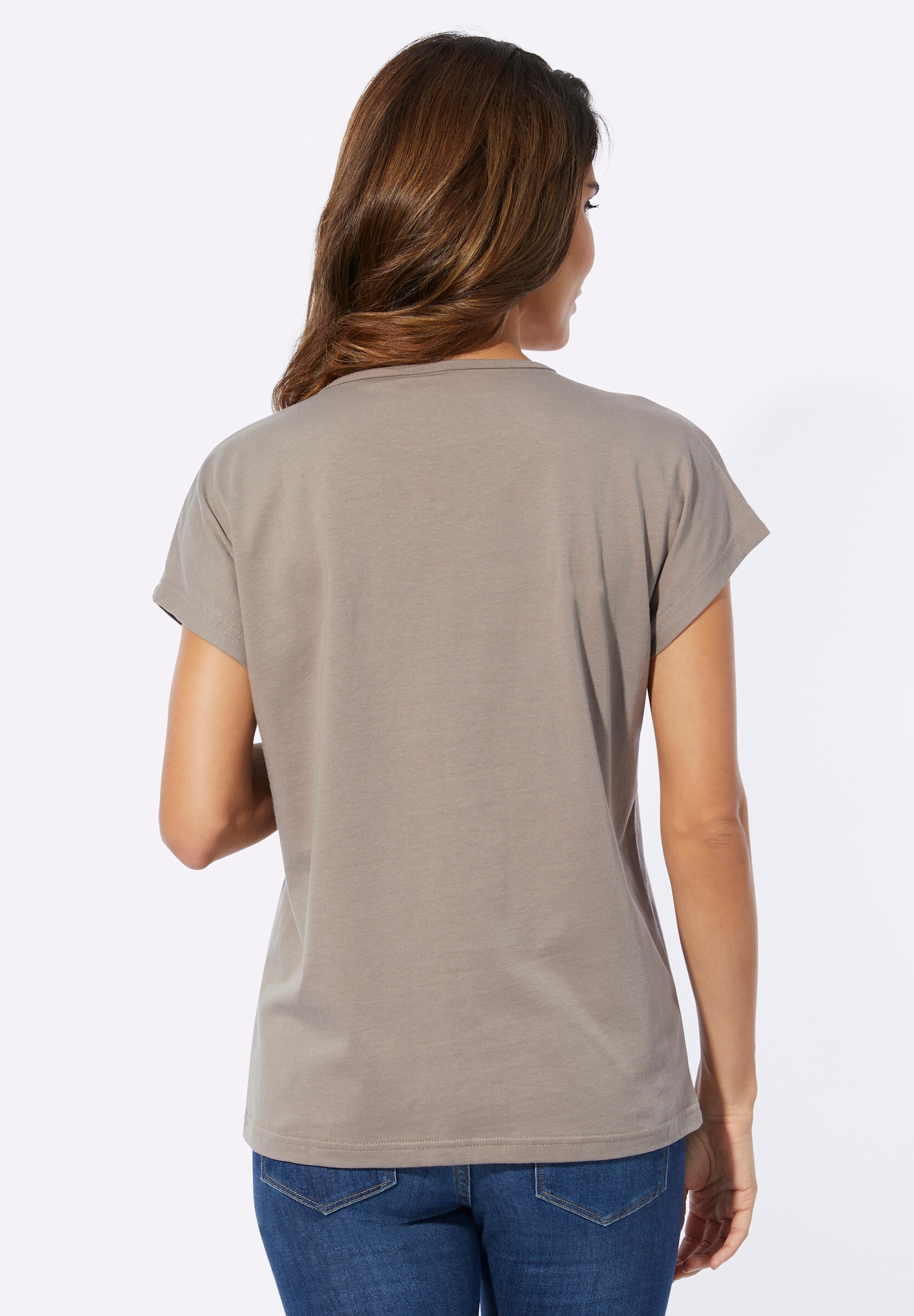 Sieh an! T-Shirt »Rundhals-Shirt Rundhalsshirt im Ethno-Stil«