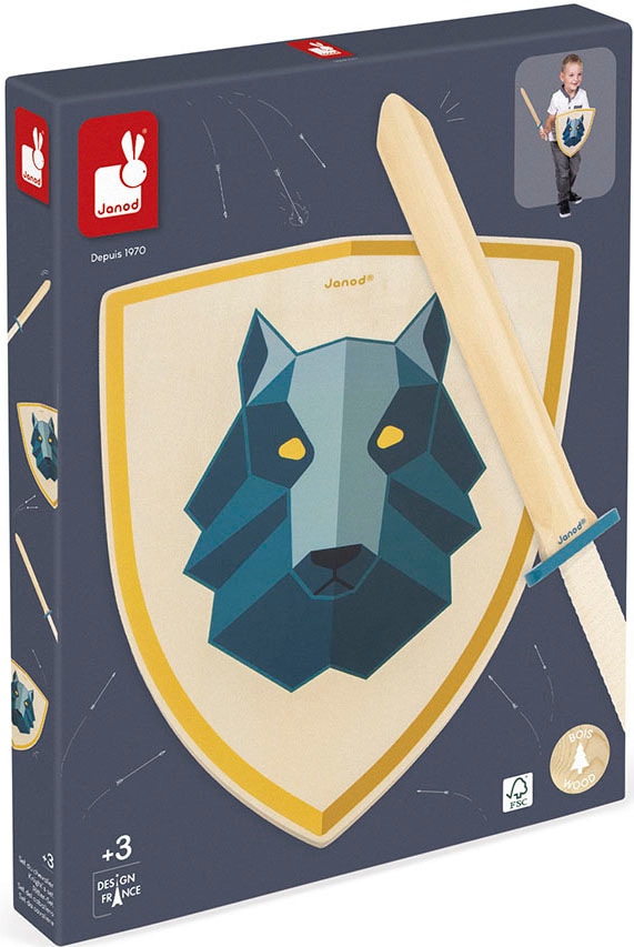 Janod Kinderbogenset »Ritter-Set Wolf«, FSC®- schützt Wald - weltweit