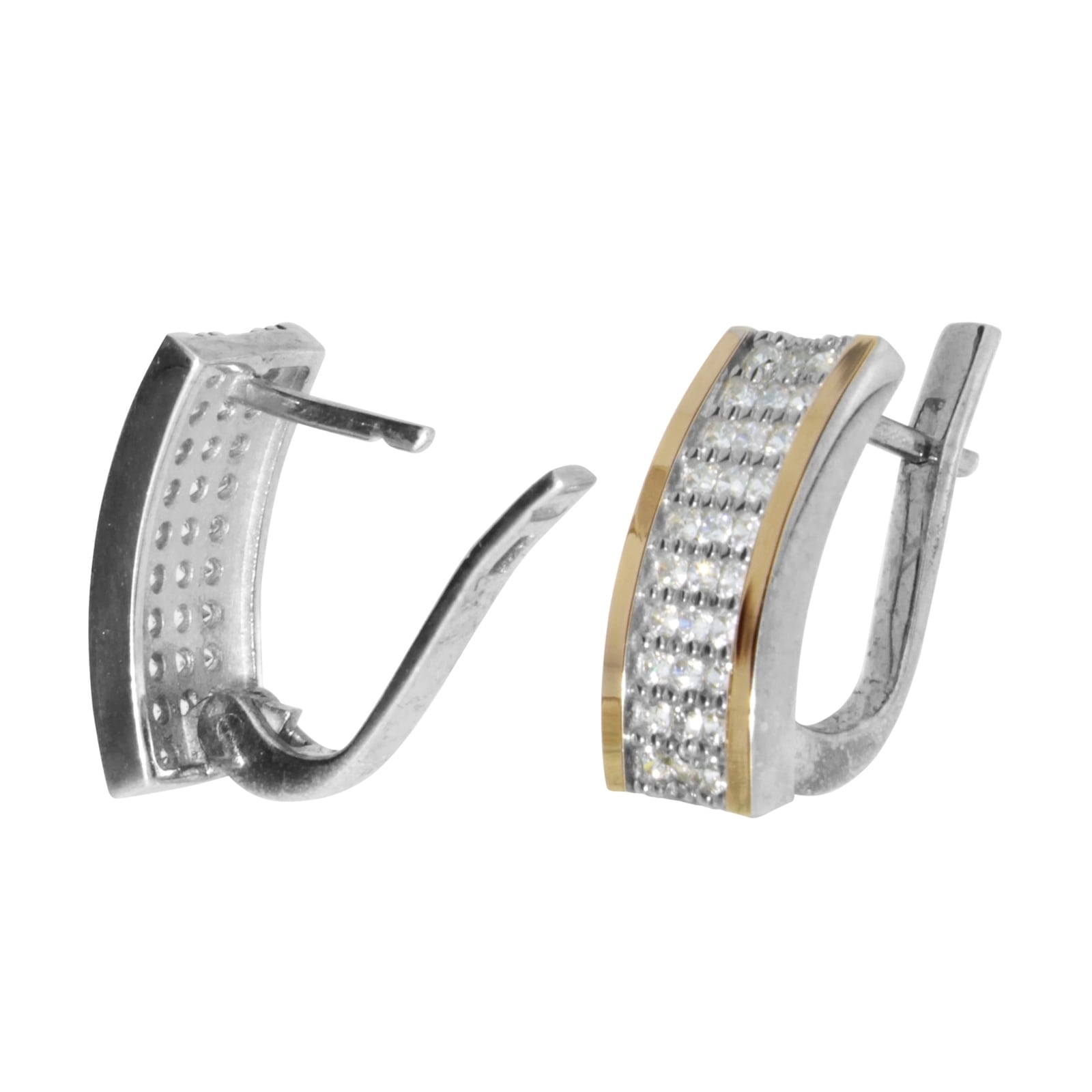 OSTSEE-SCHMUCK Paar Ohrstecker »- Sunny Exklusiv - Silber 925/000 & Gold 585/000 - Zirkonia«