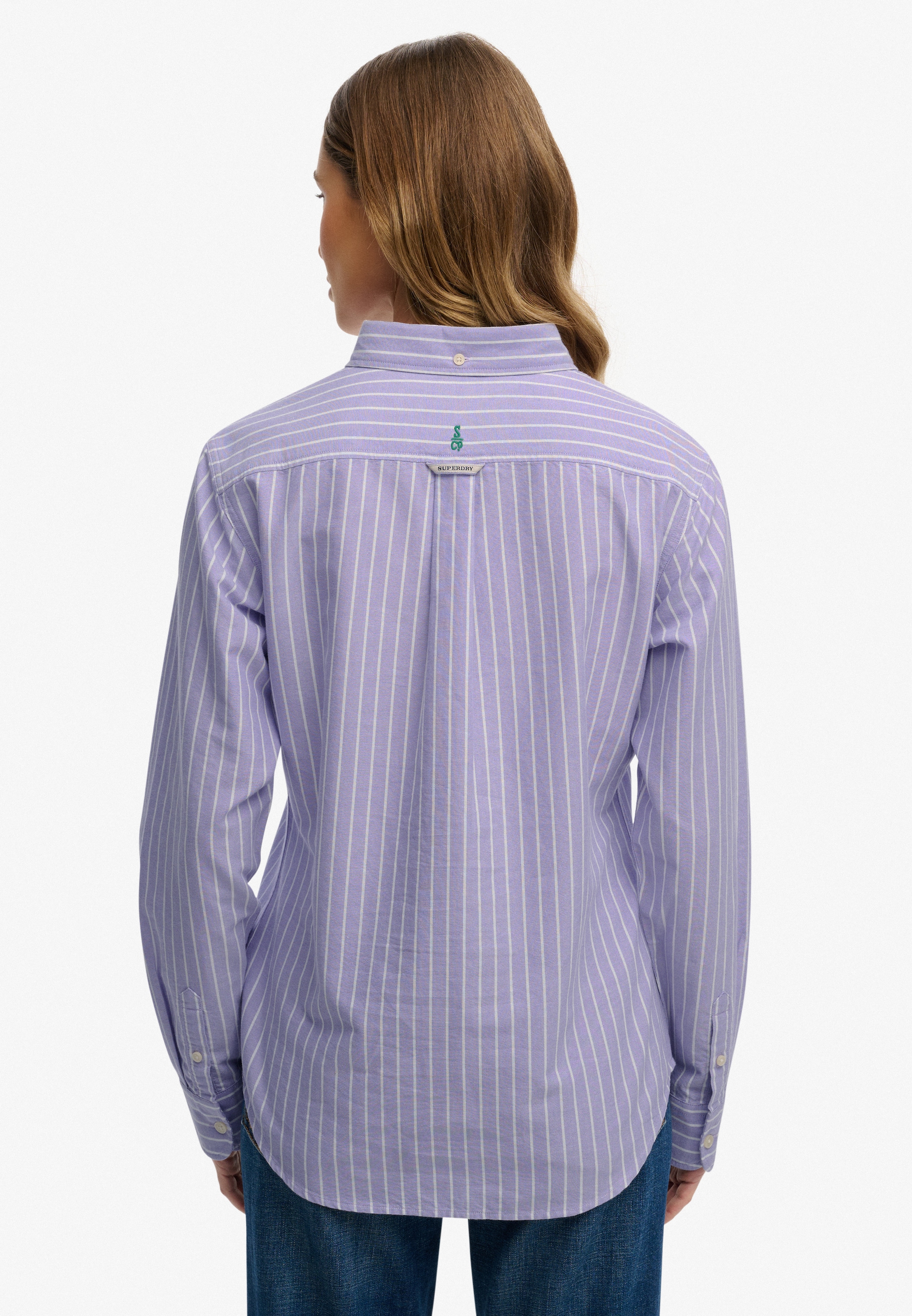 Superdry Hemdbluse »SLIM OXFORD BD L/S SHIRT« Baumwolle, slim fit