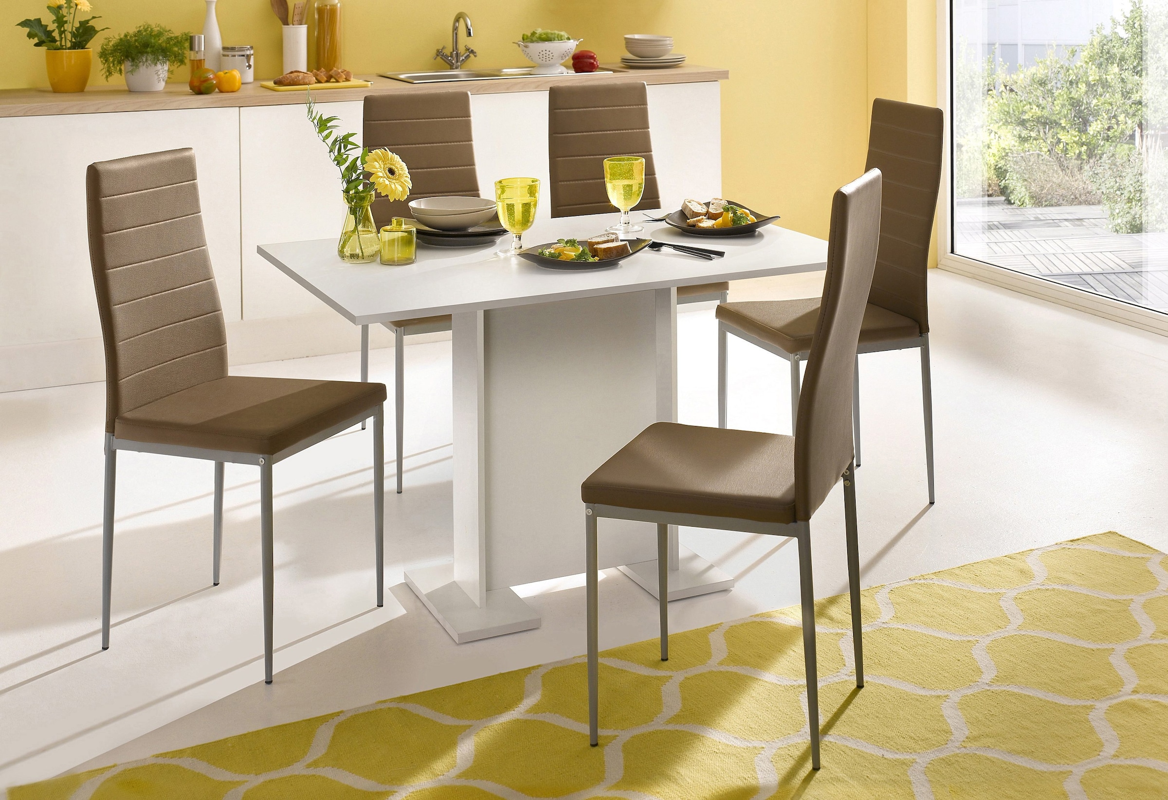 Homexperts Esszimmerstuhl »Pegasus« (Set) 4 Stk.Bezug in Kunstleder