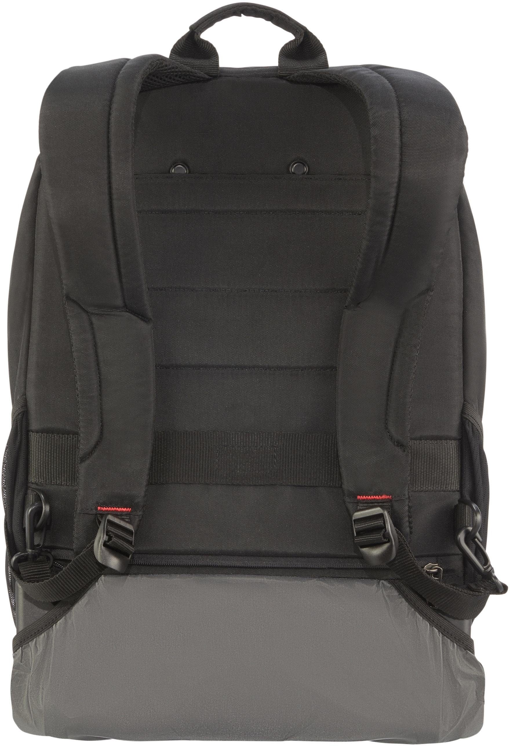 Samsonite Laptoprucksack »Guardit 2.0, black, mit 2 Rollen und Trolleyfunktion«, Reisekoffer Trolley Aufgabegepäck TSA-Zahlenschloss