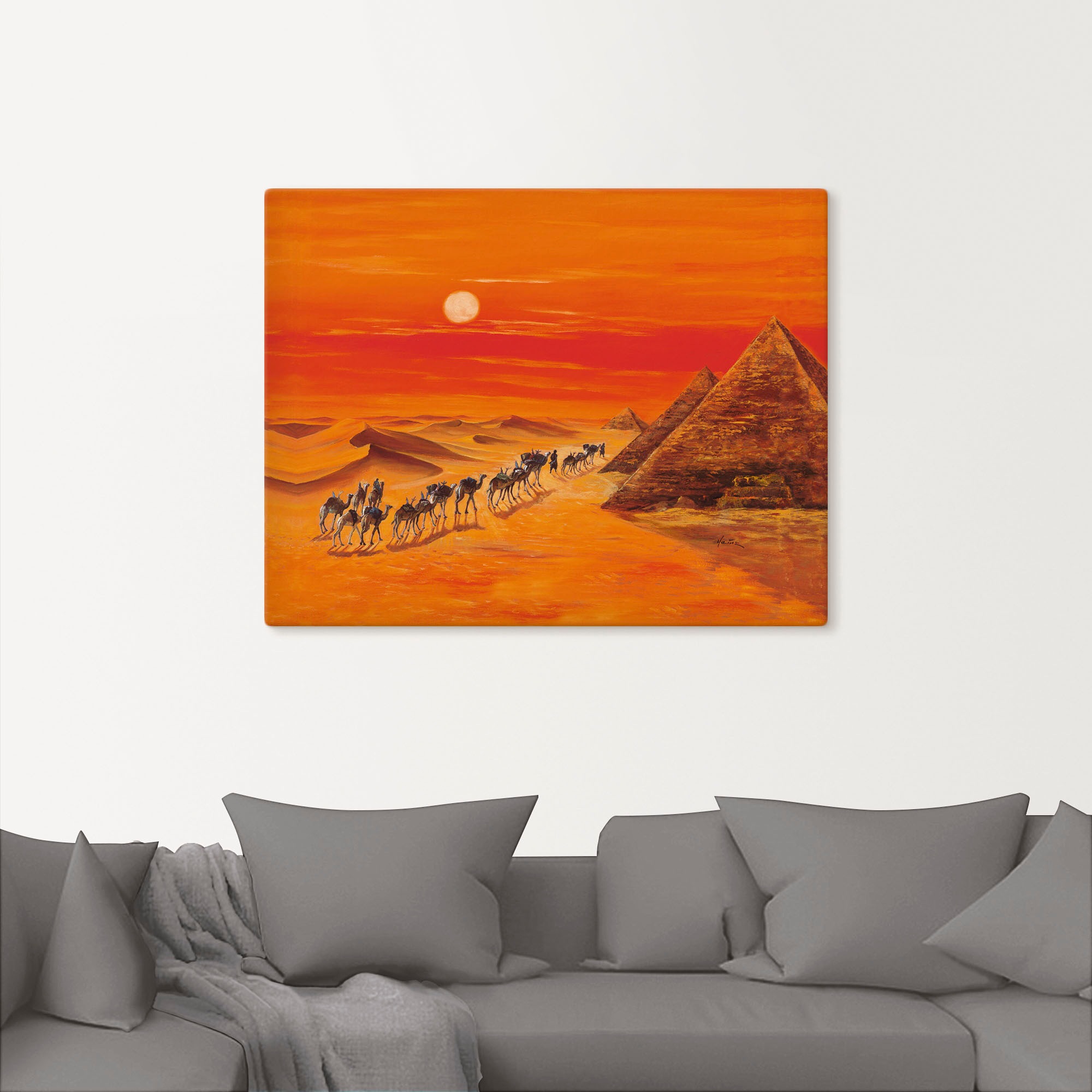 Artland Wandbild »Karawane II«, Afrika, (1 St.), als Alubild, Outdoorbild, Leinwandbild in verschied. Größen